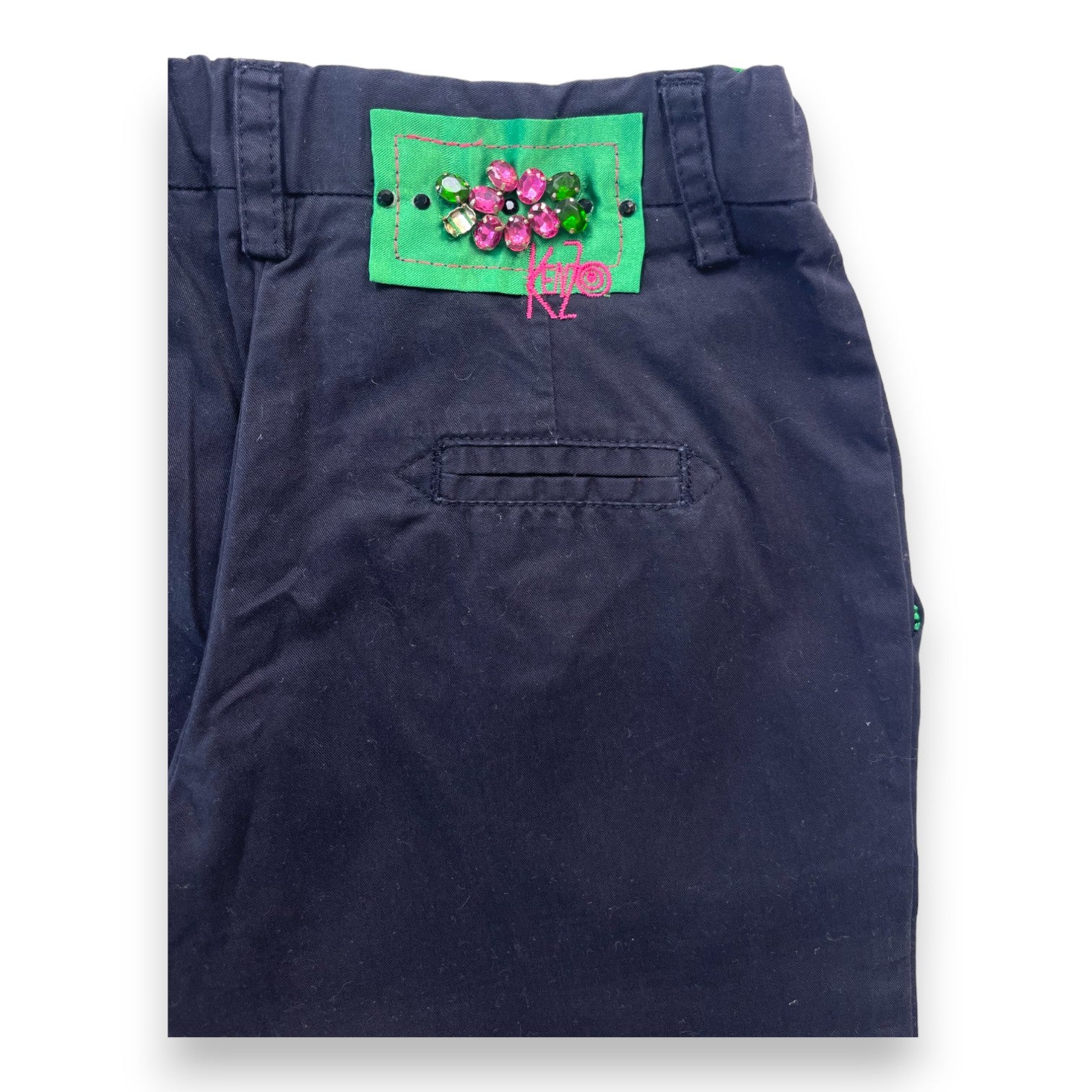 KENZO - Pantalon chino bleu marine - 4 ans