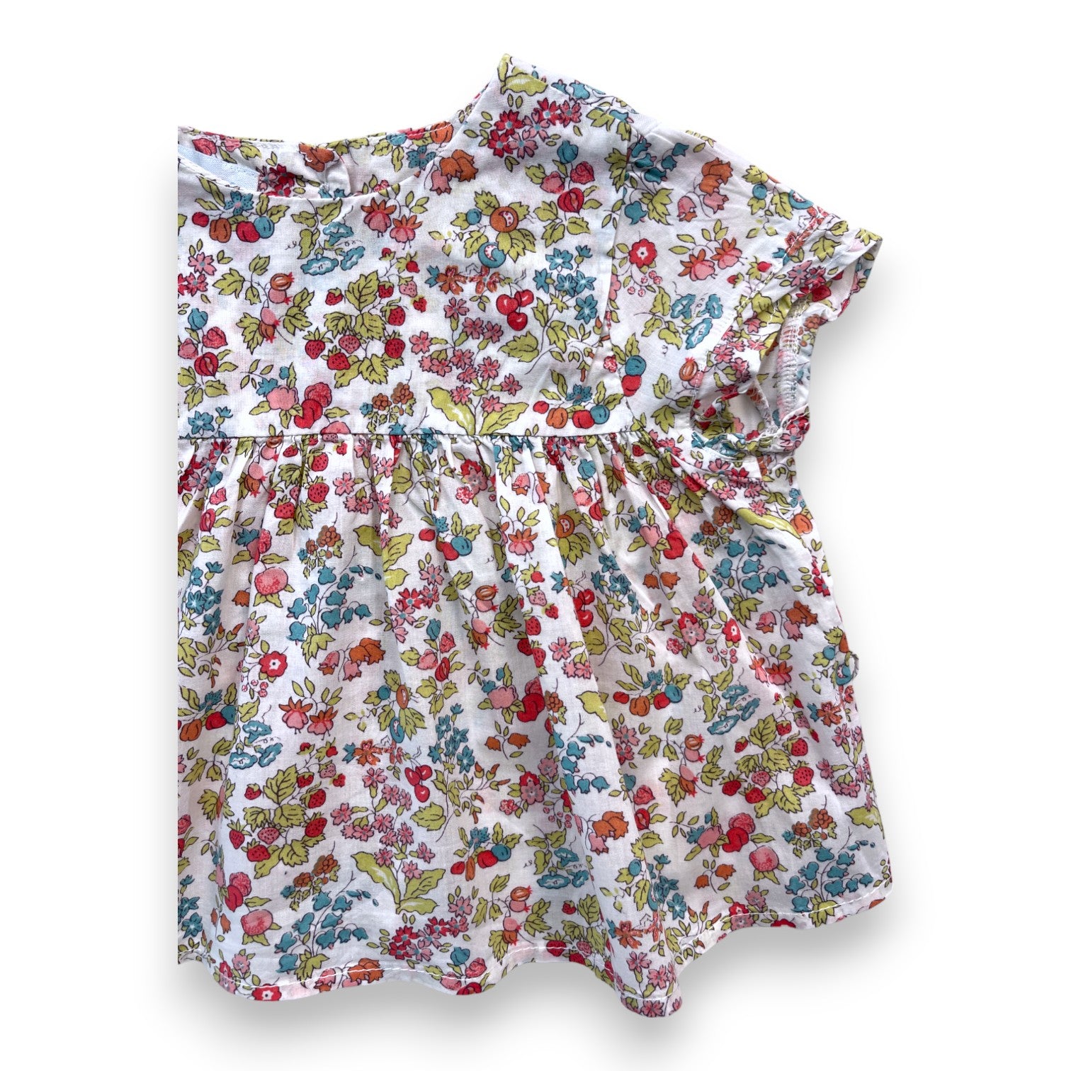 MARIE CHANTAL - Blouse blanche à motif floral - 6 mois