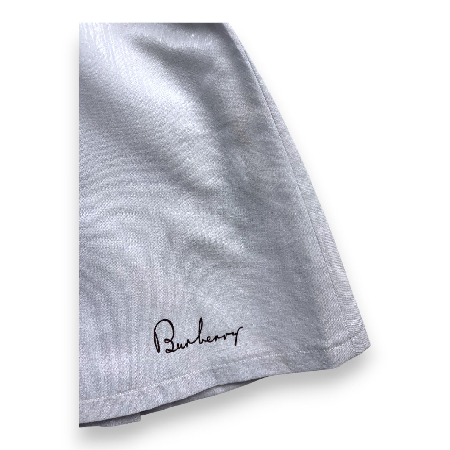 BURBERRY - Robe sans manches plissée effet satiné - 4 ans