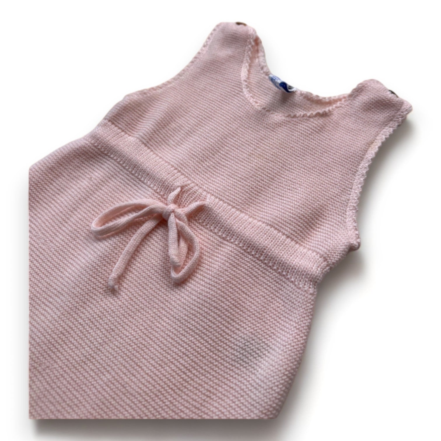 LA CHATELAINE - Combinaison rose en laine - 3 mois