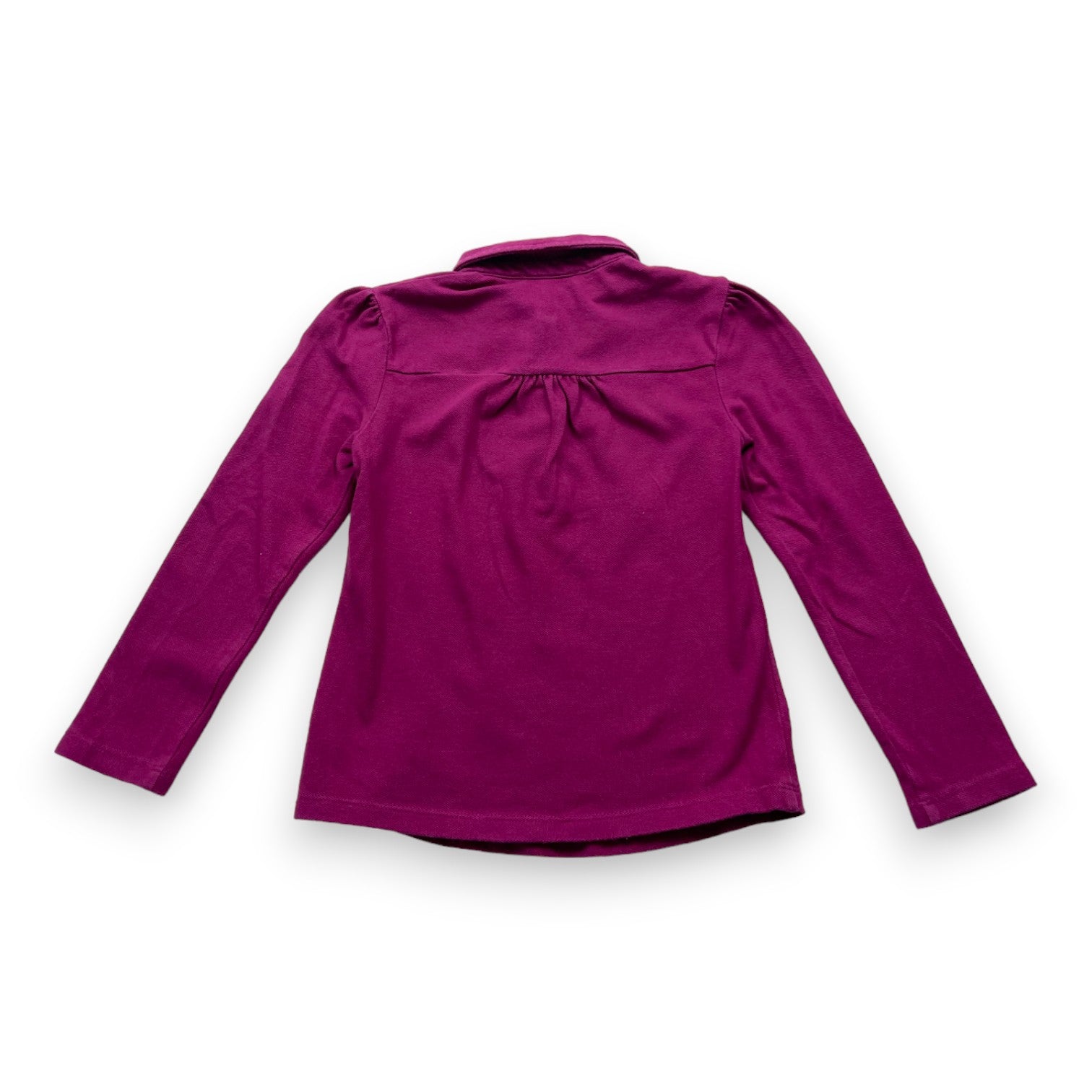 BURBERRY - Polo manches longues violet - 4 ans