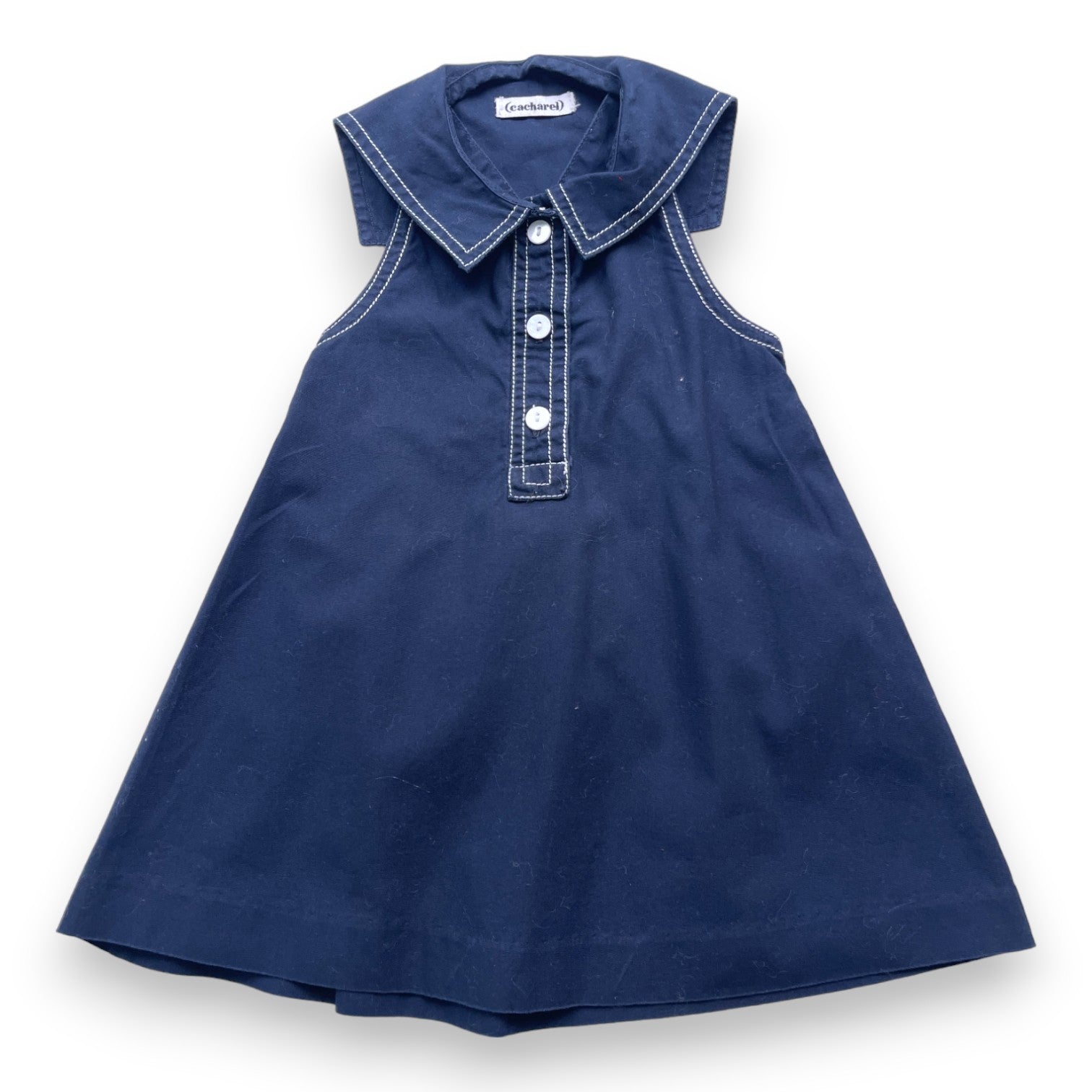 CACHAREL - Robe bleu marine - 6 mois