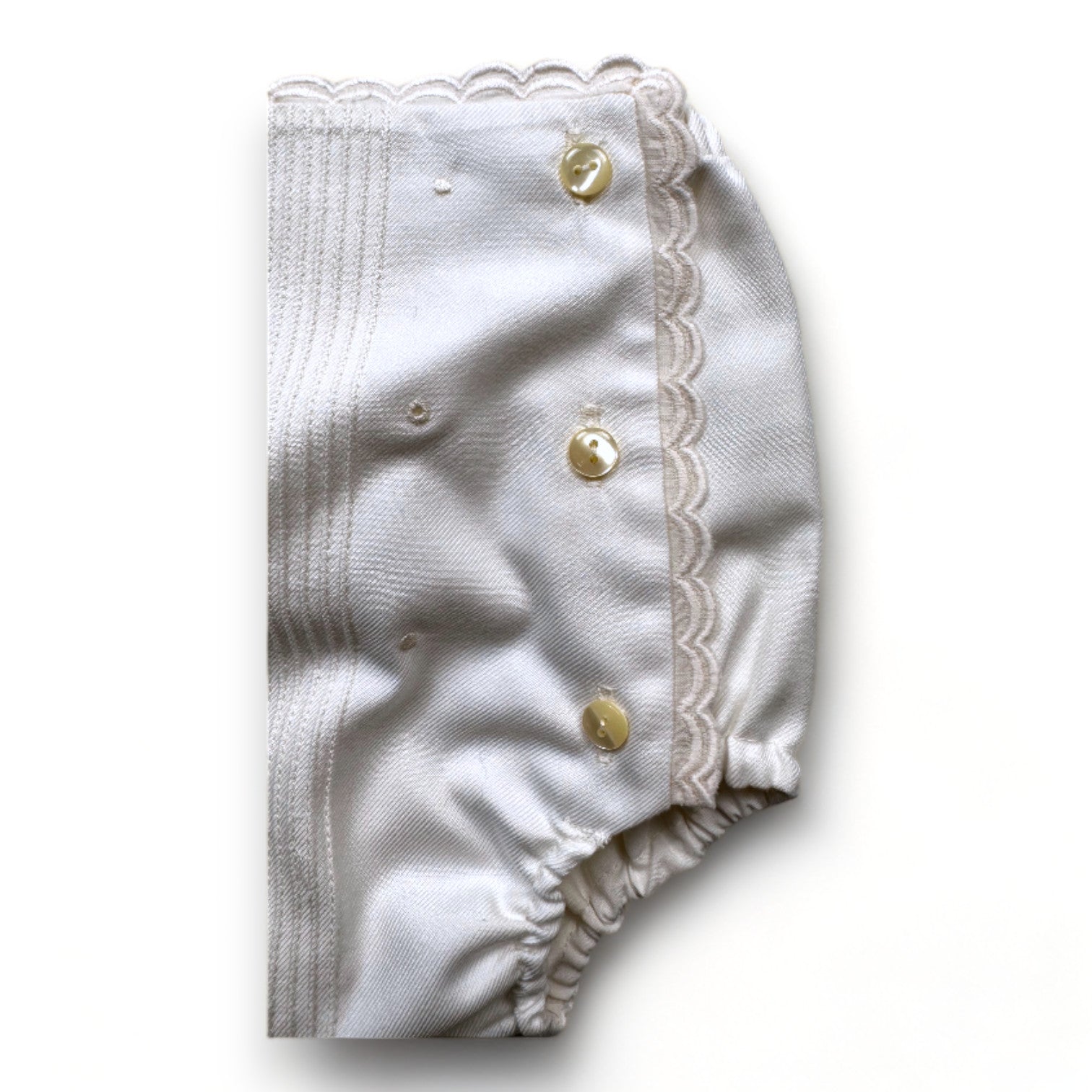 LA CHATELAINE - Bloomer blanc avec broderies - 2 ans