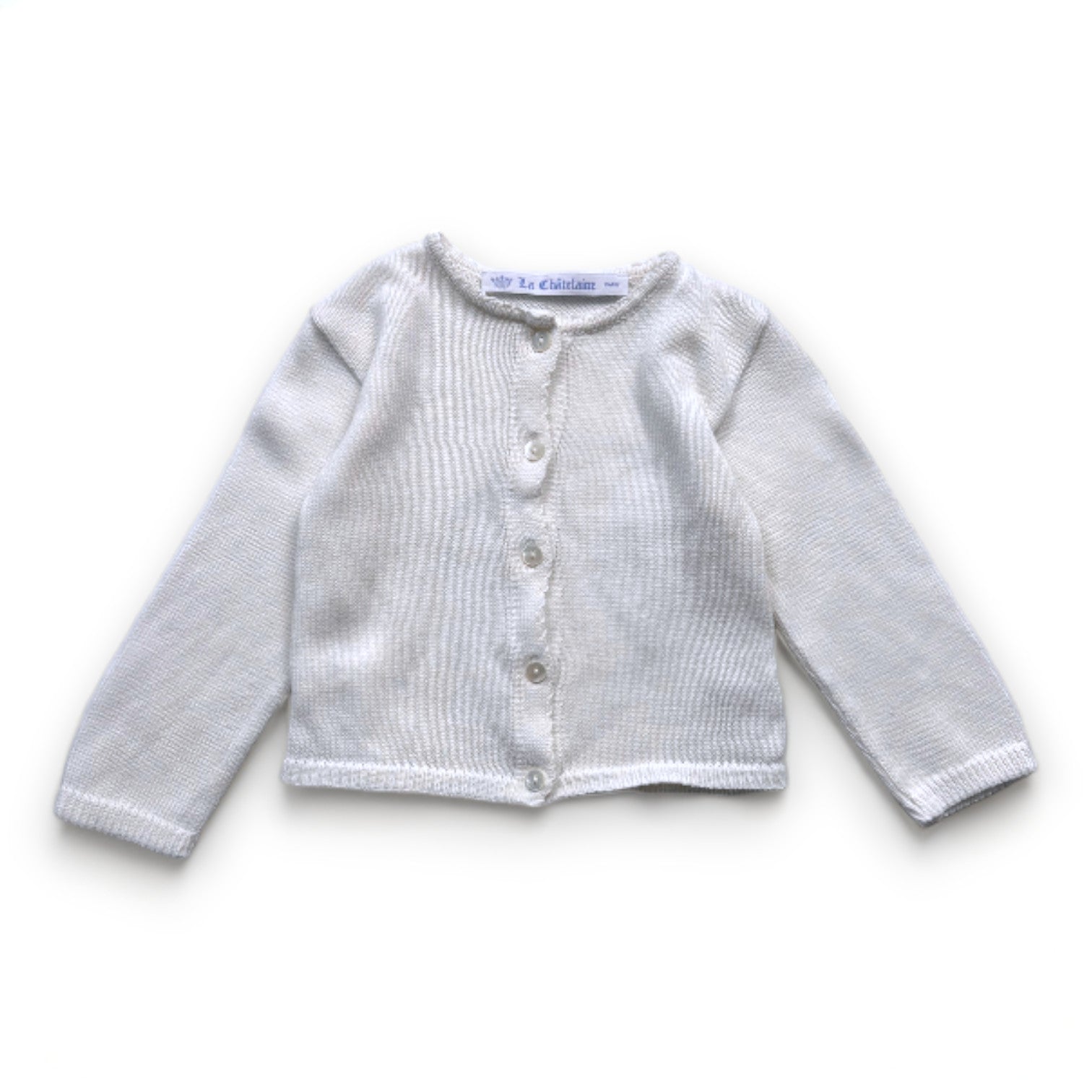 LA CHATELAINE - Cardigan blanc - 12 mois