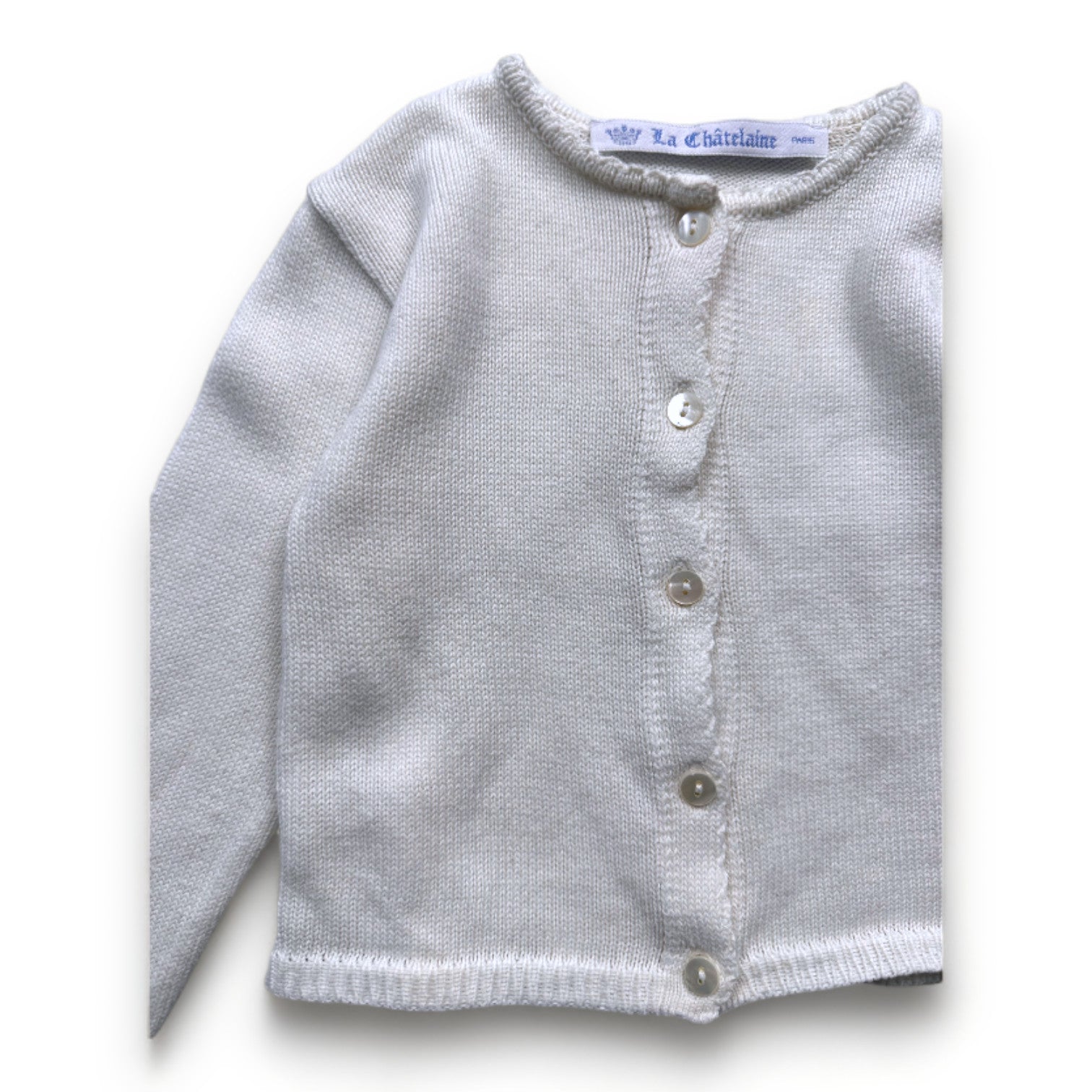 LA CHATELAINE - Cardigan blanc - 12 mois