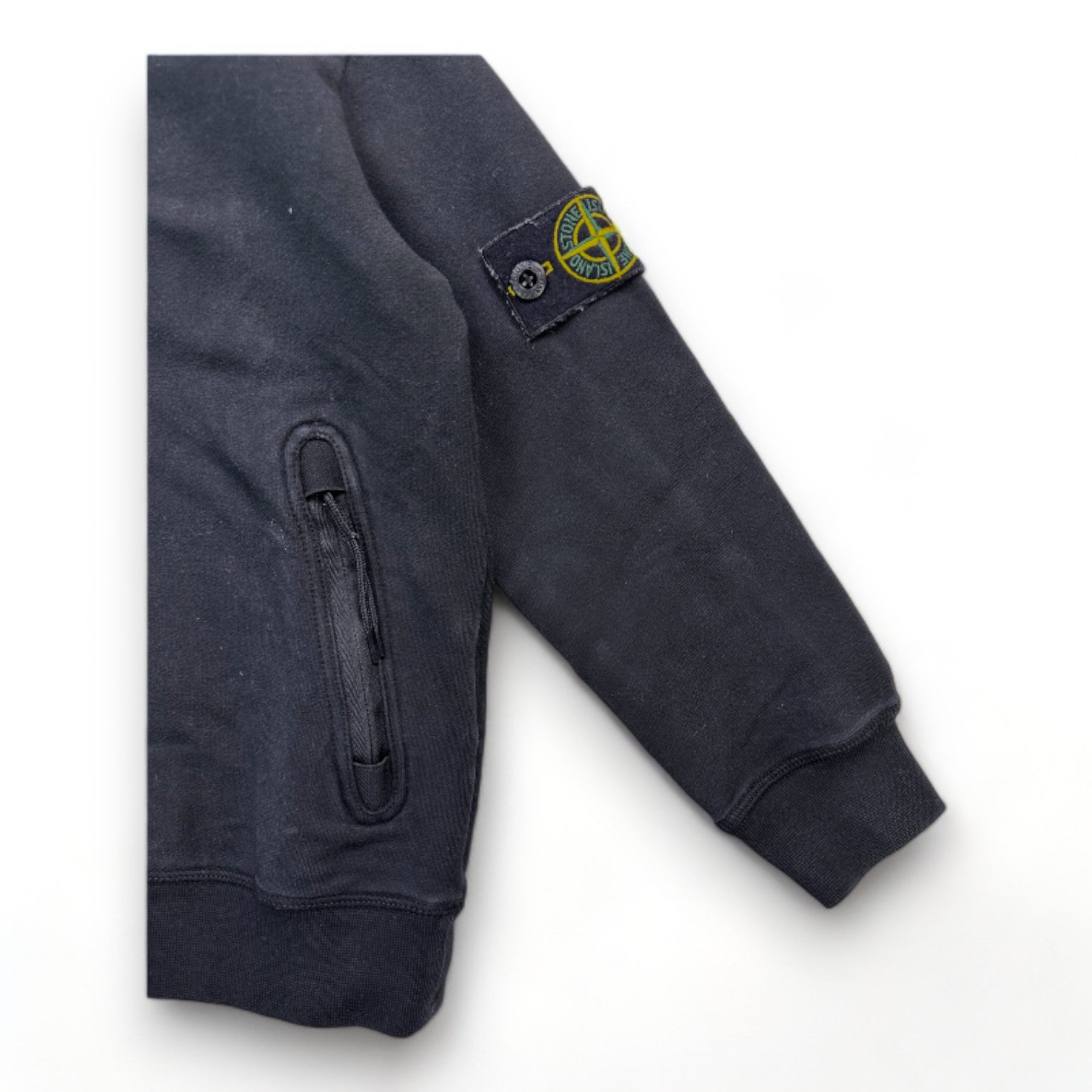 STONE ISLAND - Sweat noir avec poches - 3 ans