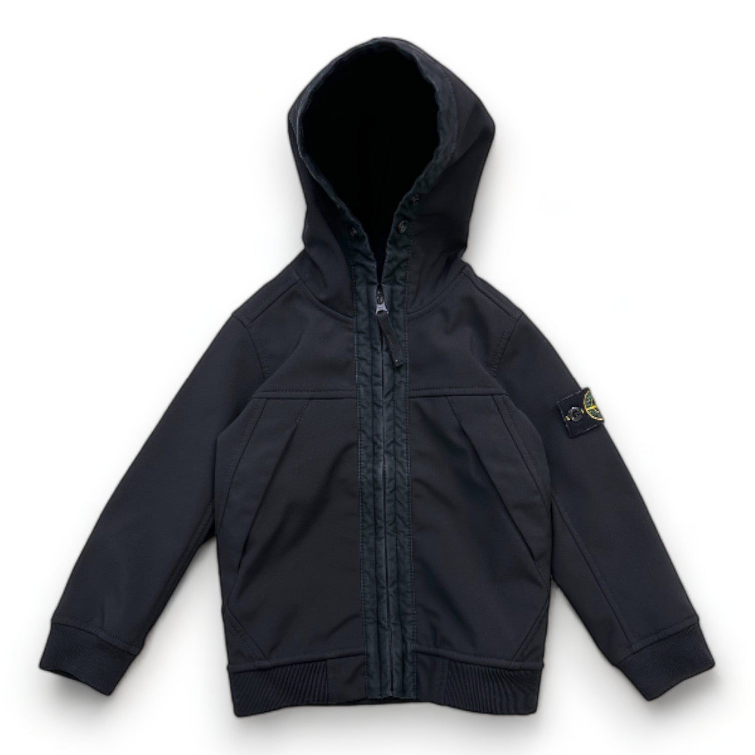 STONE ISLAND - Veste noire à capuche - 3 ans