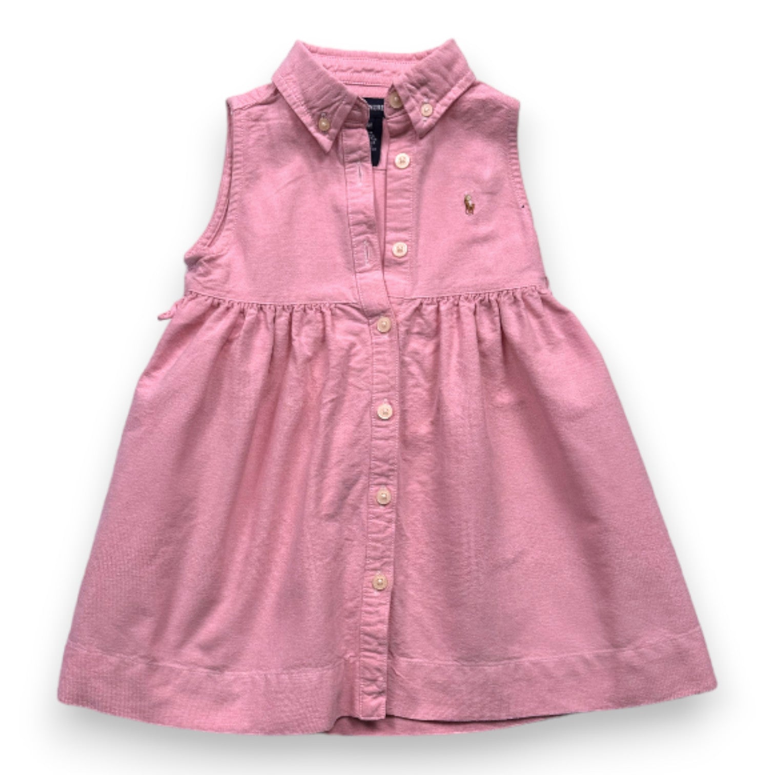 RALPH LAUREN - Robe à manches courtes rose - 18 mois