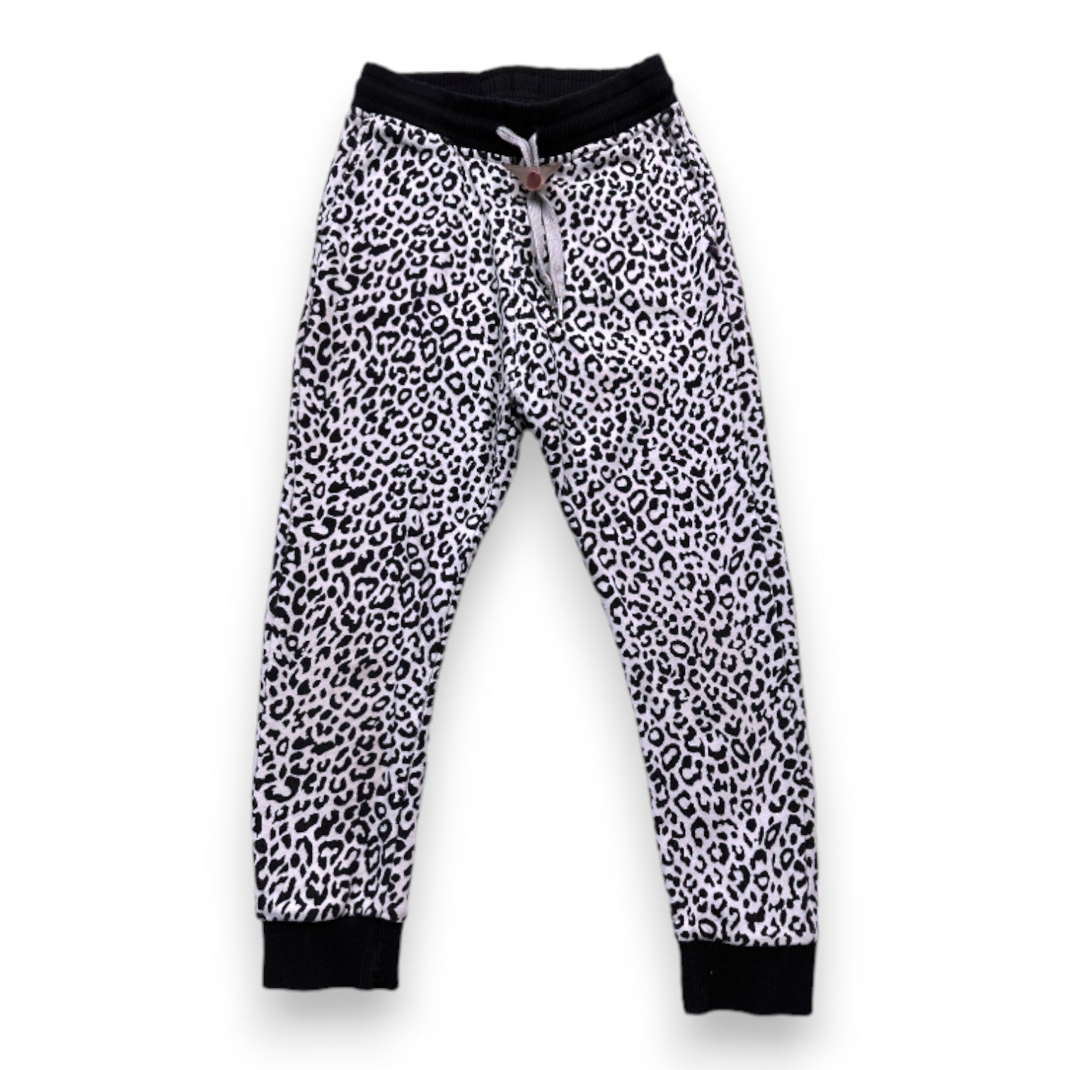 SWEET PANTS - Jogging noir et blanc léopard - 8 ans