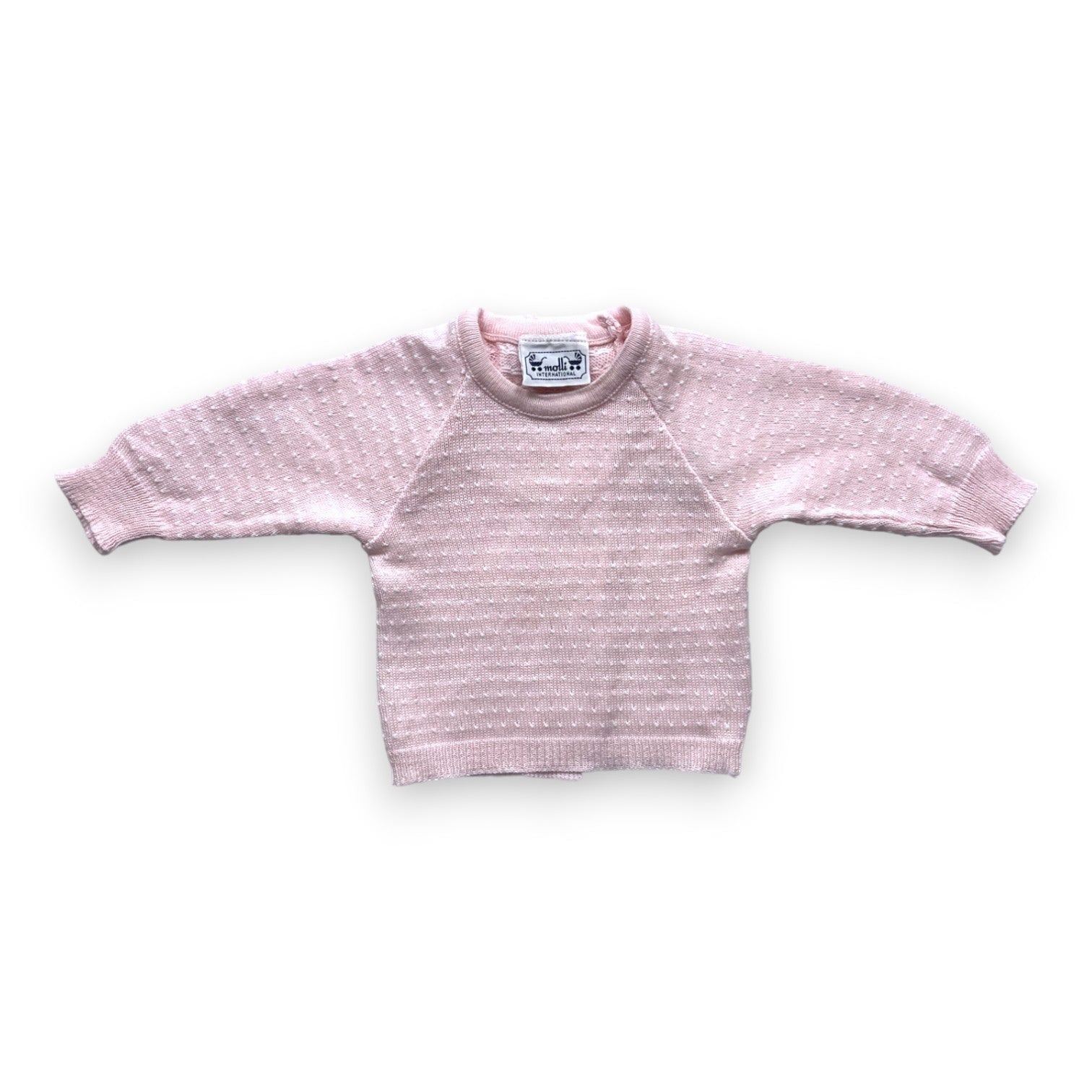 MOLLI - Cardigan rose croisé dans le dos - 0 mois