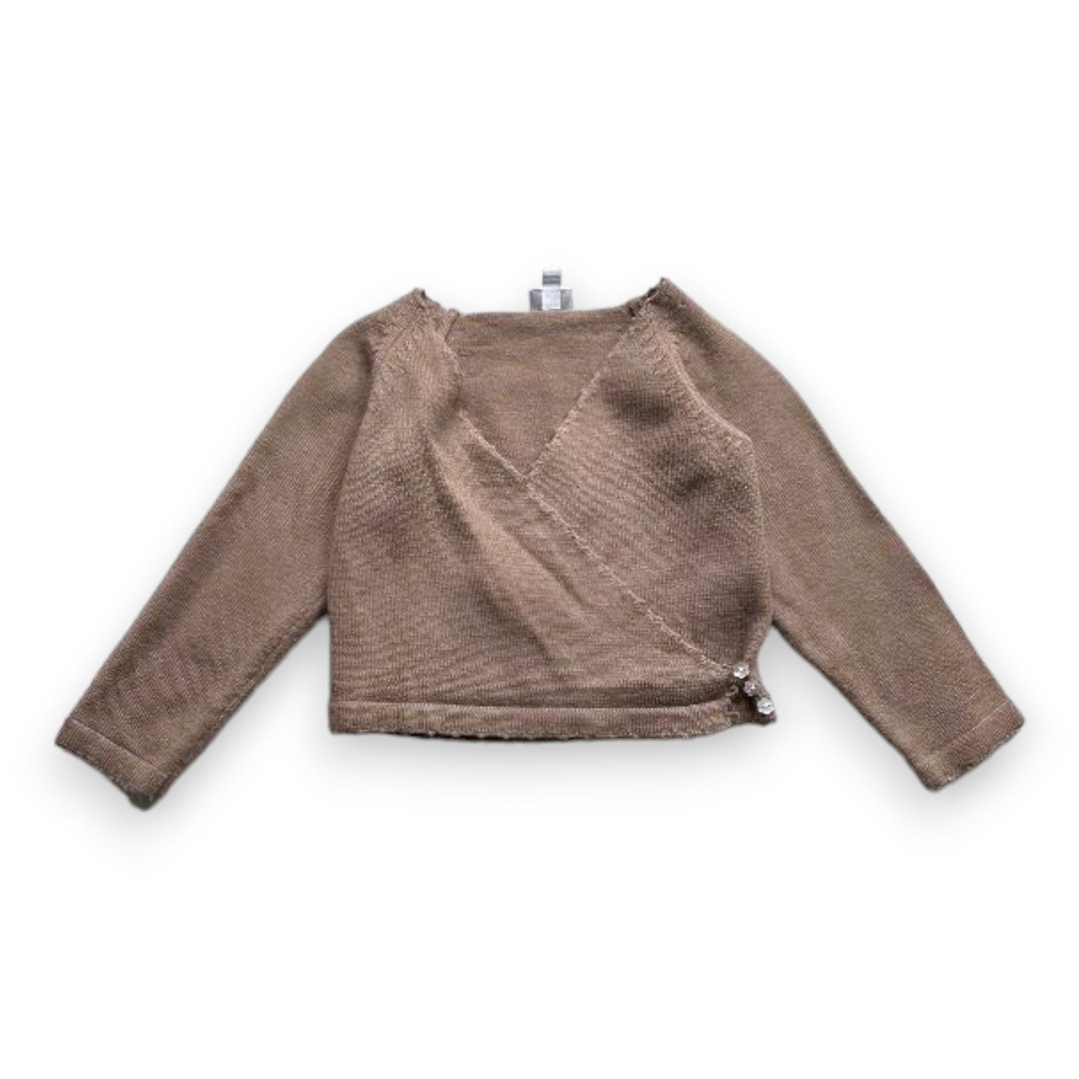 CYRILLUS - Cardigan marron en laine - 3 ans