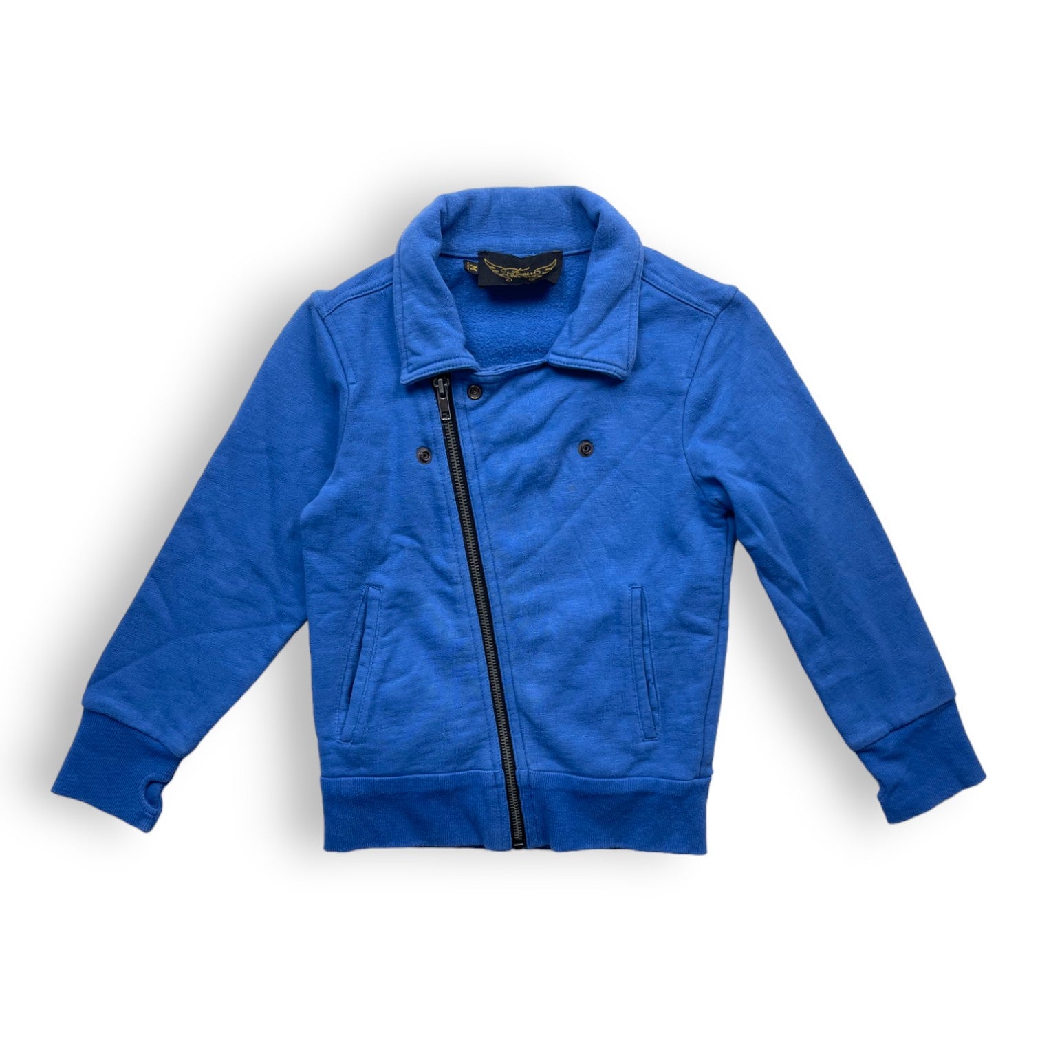 FINGER IN THE NOSE - Veste bleue fermeture asymétrique - 4/5 ans