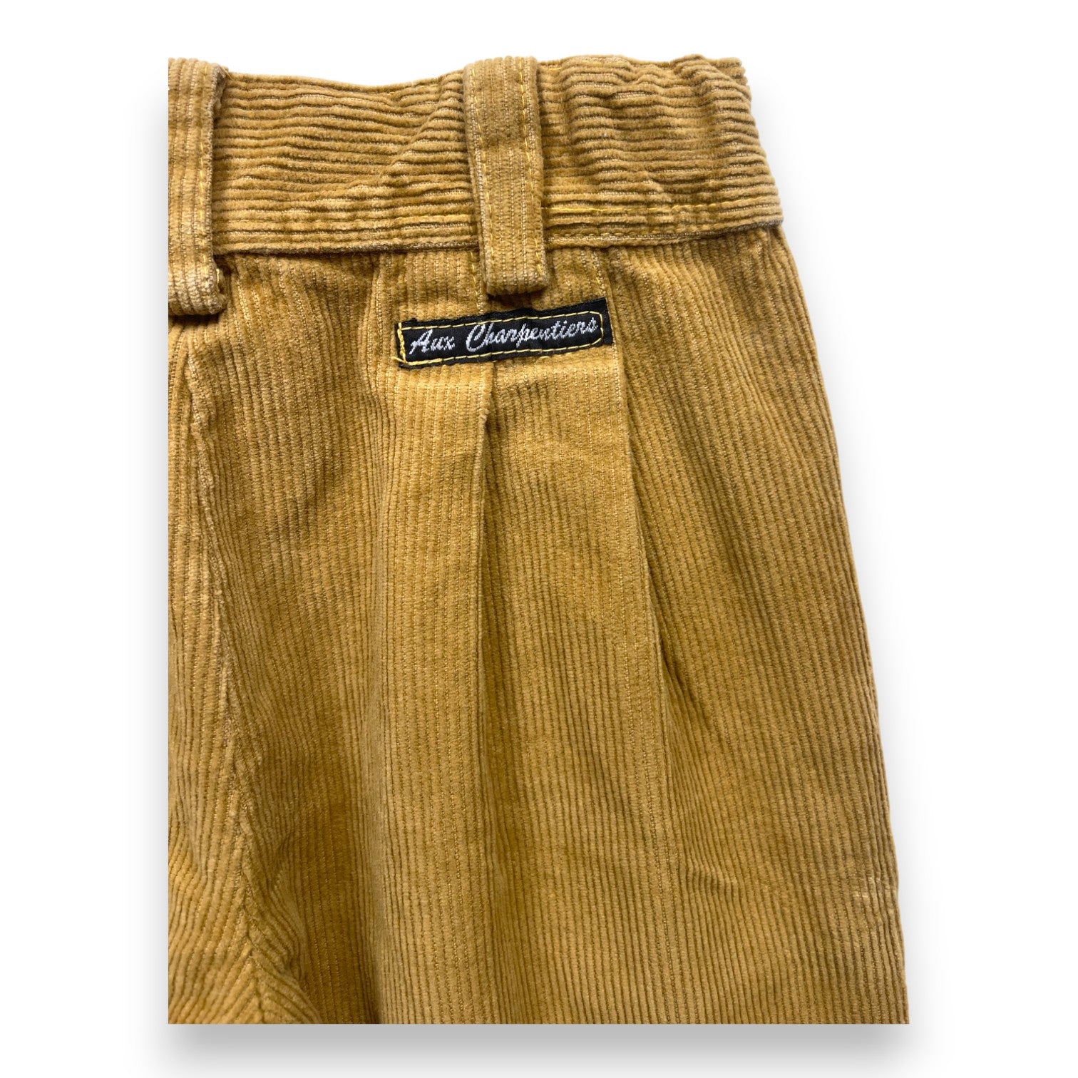 AUX CHARPENTIERS - Pantalon en velours moutarde - 12 mois