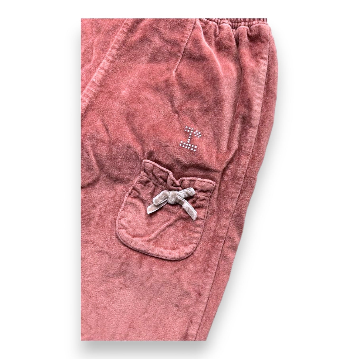 REPETTO - Pantalon rose en velours - 18 mois