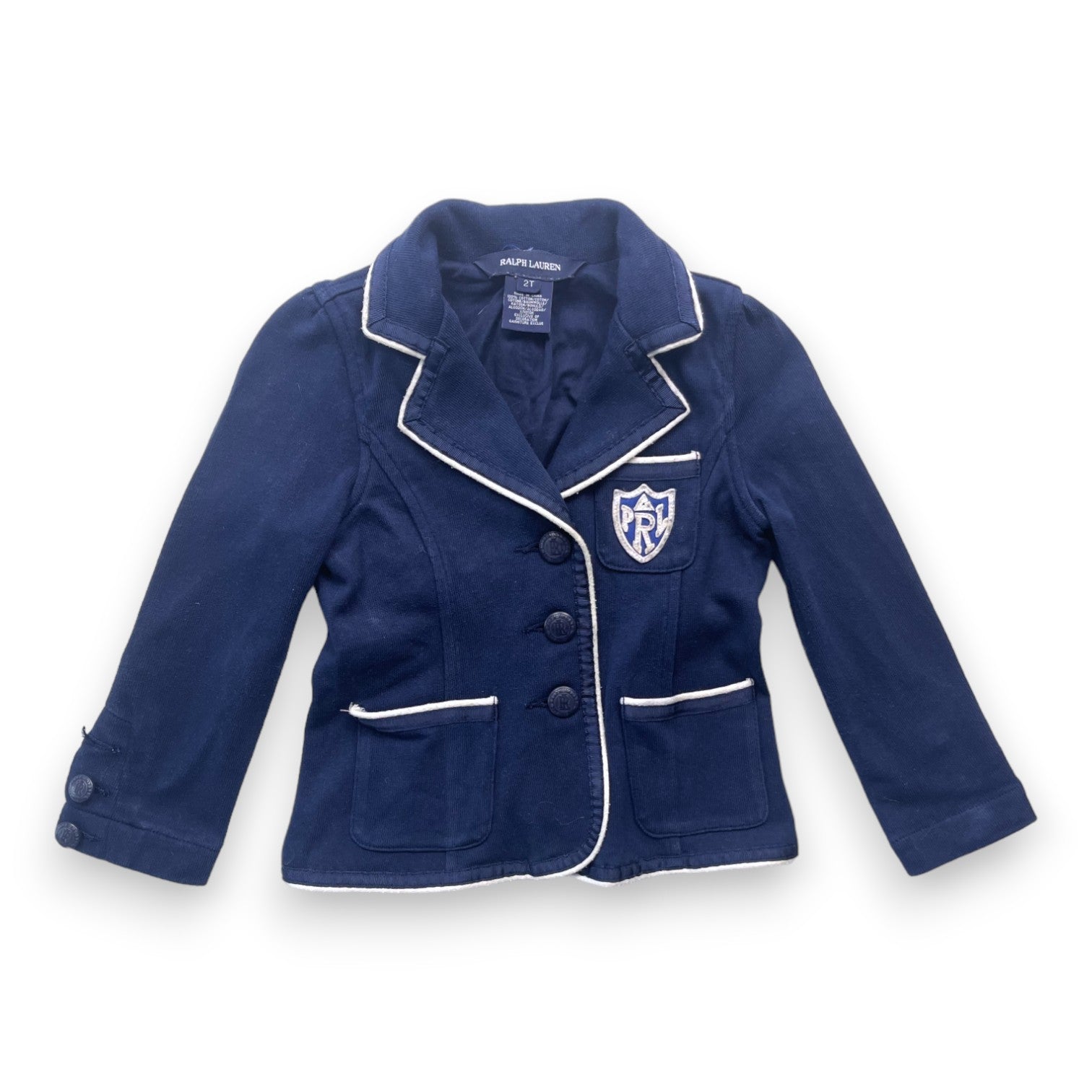 RALPH LAUREN - Blazer bleu marine - 2 ans