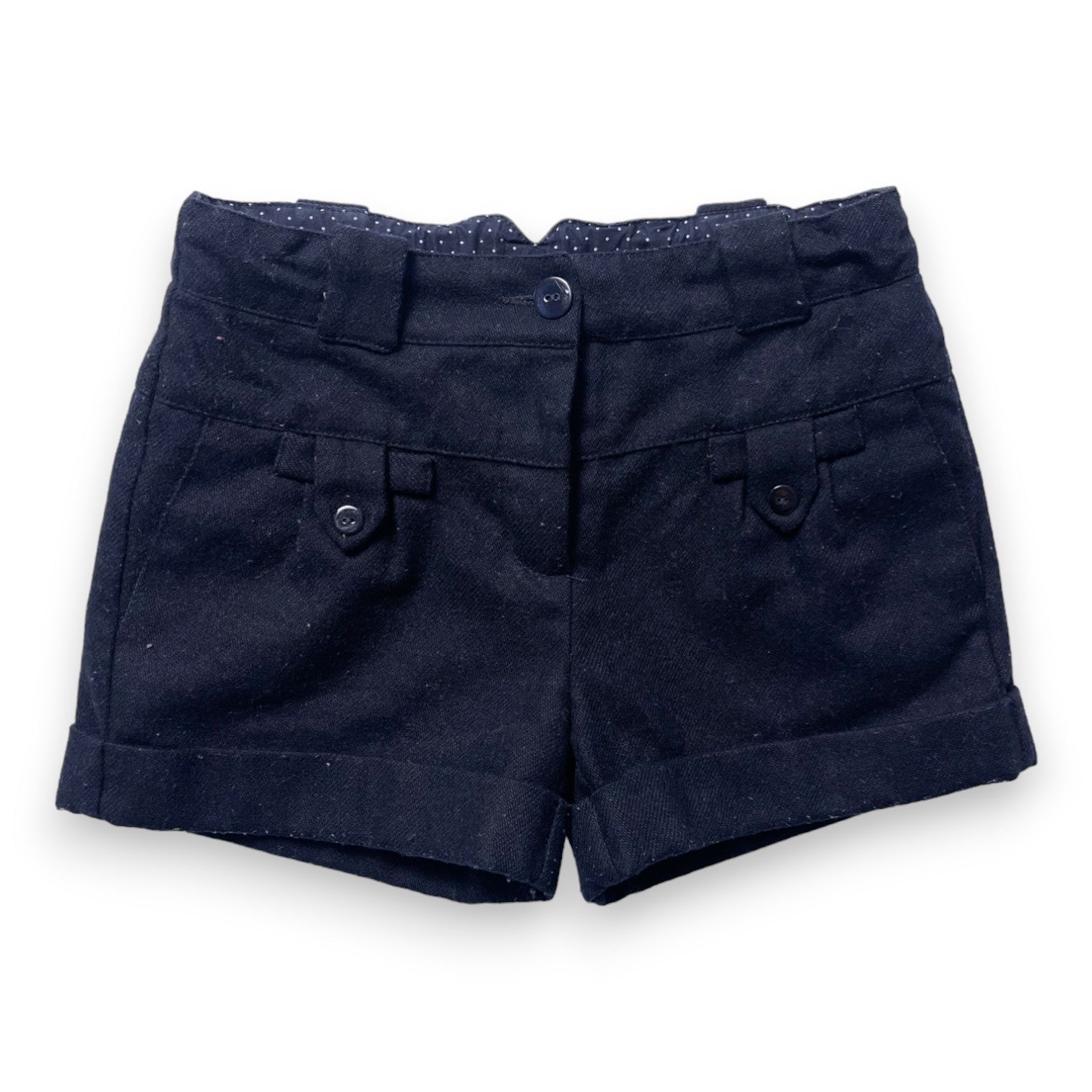 CYRILLUS - Short en laine bleu marine - 5 ans