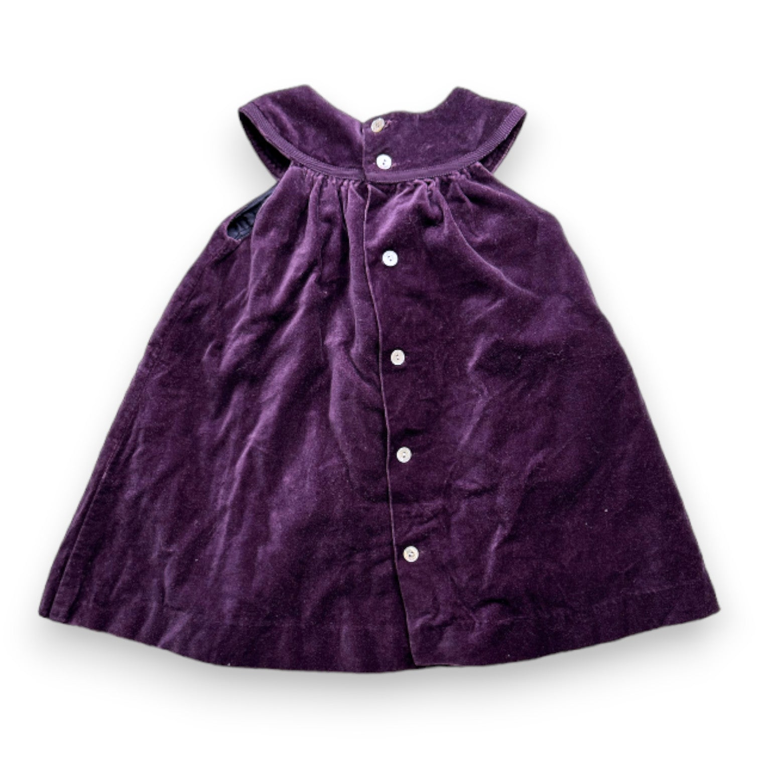 TARTINE & CHOCOLAT - Robe violette en velours - 18 moi