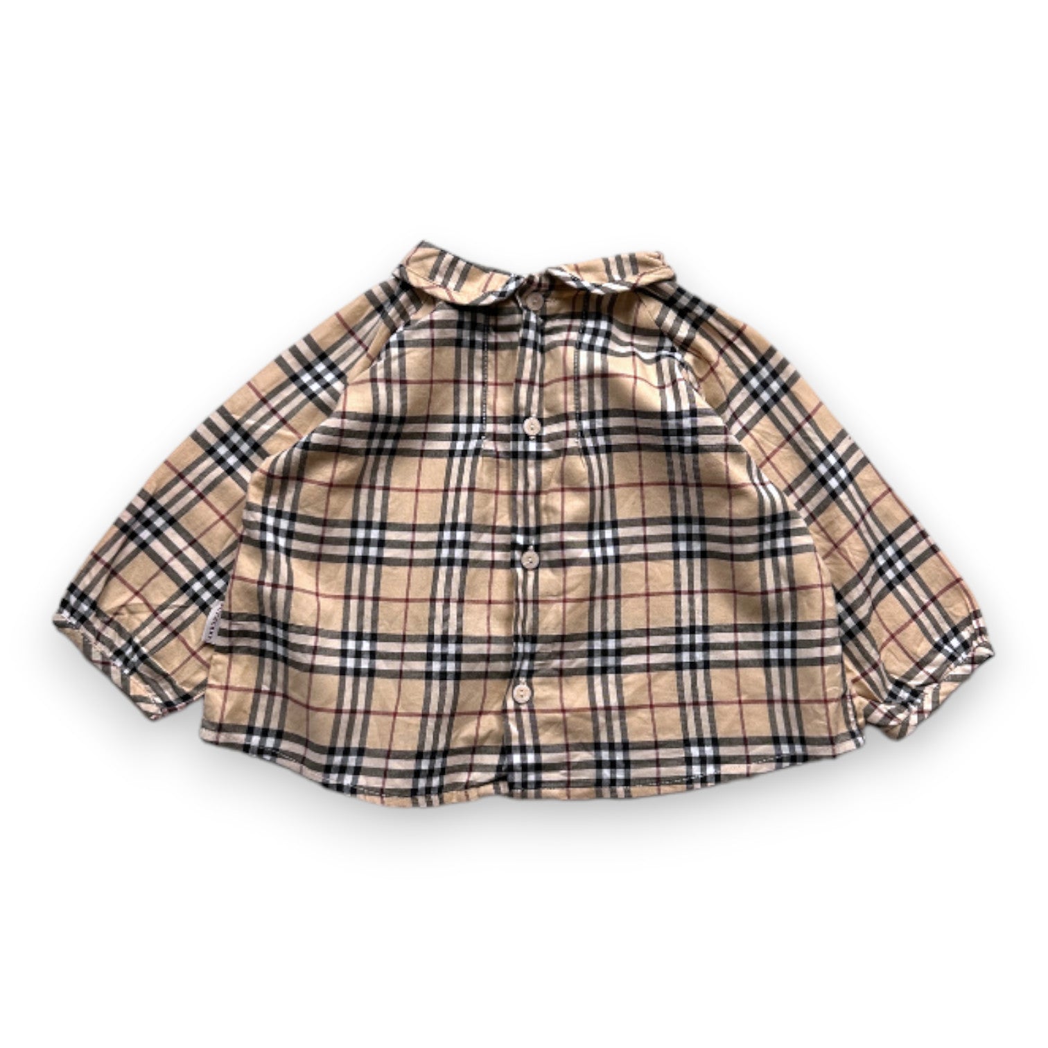 BURBERRY - Blouse imprimée check Burberry - 12 mois