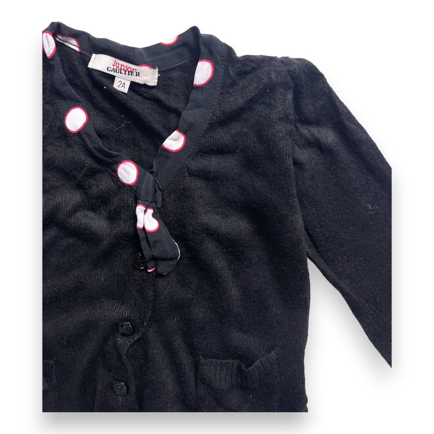 JUNIOR GAULTIER - Cardigan noir - 2 ans