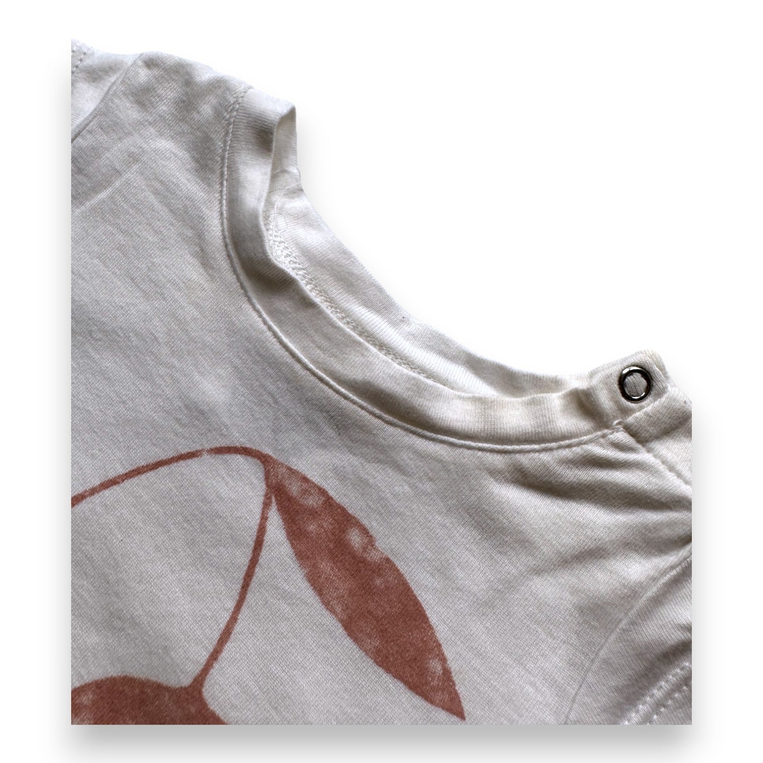 DOUUOD - T shirt blanc cerises têtes de mort - 6 mois