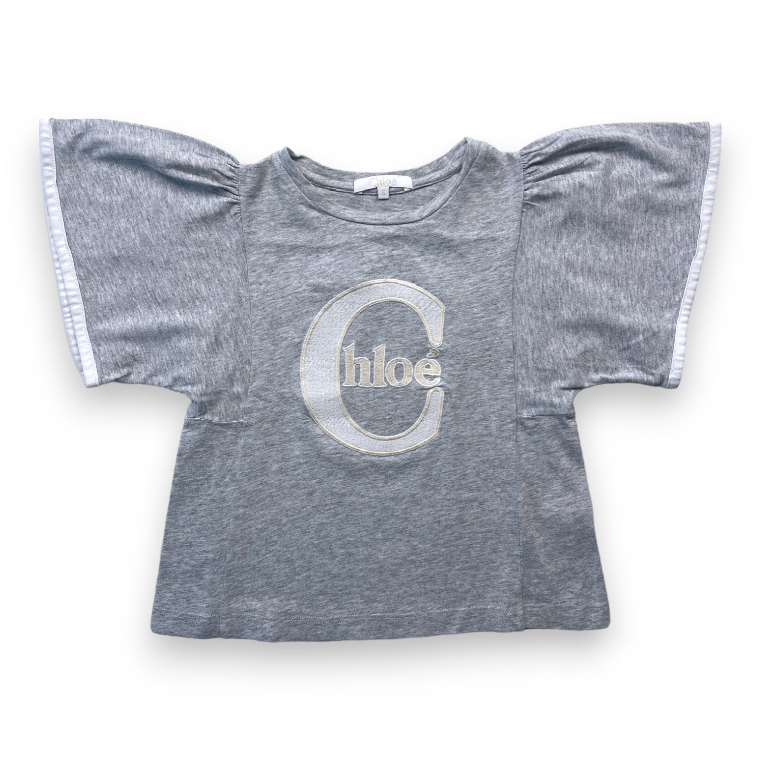 CHLOE - T shirt gris à manches larges - 5 ans