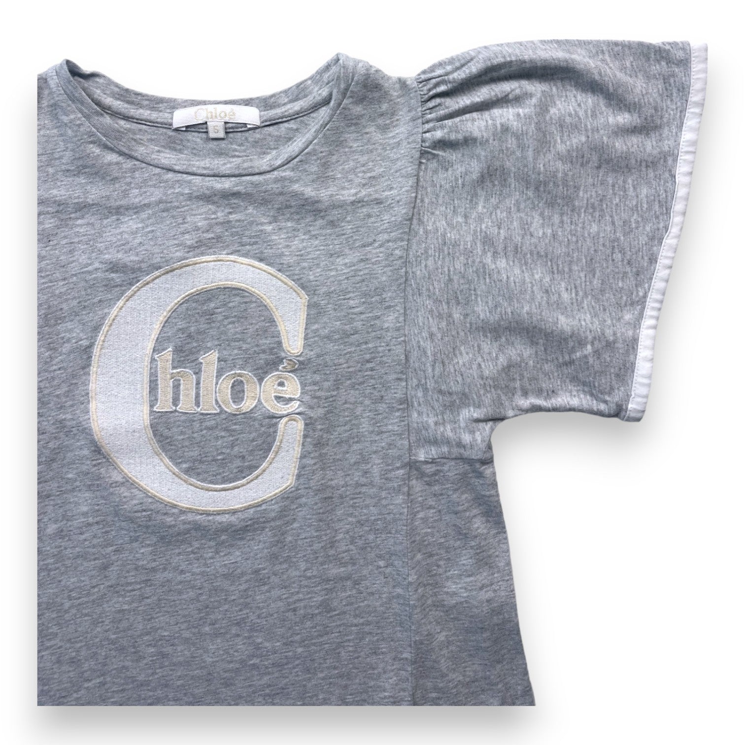 CHLOE - T shirt gris à manches larges - 5 ans