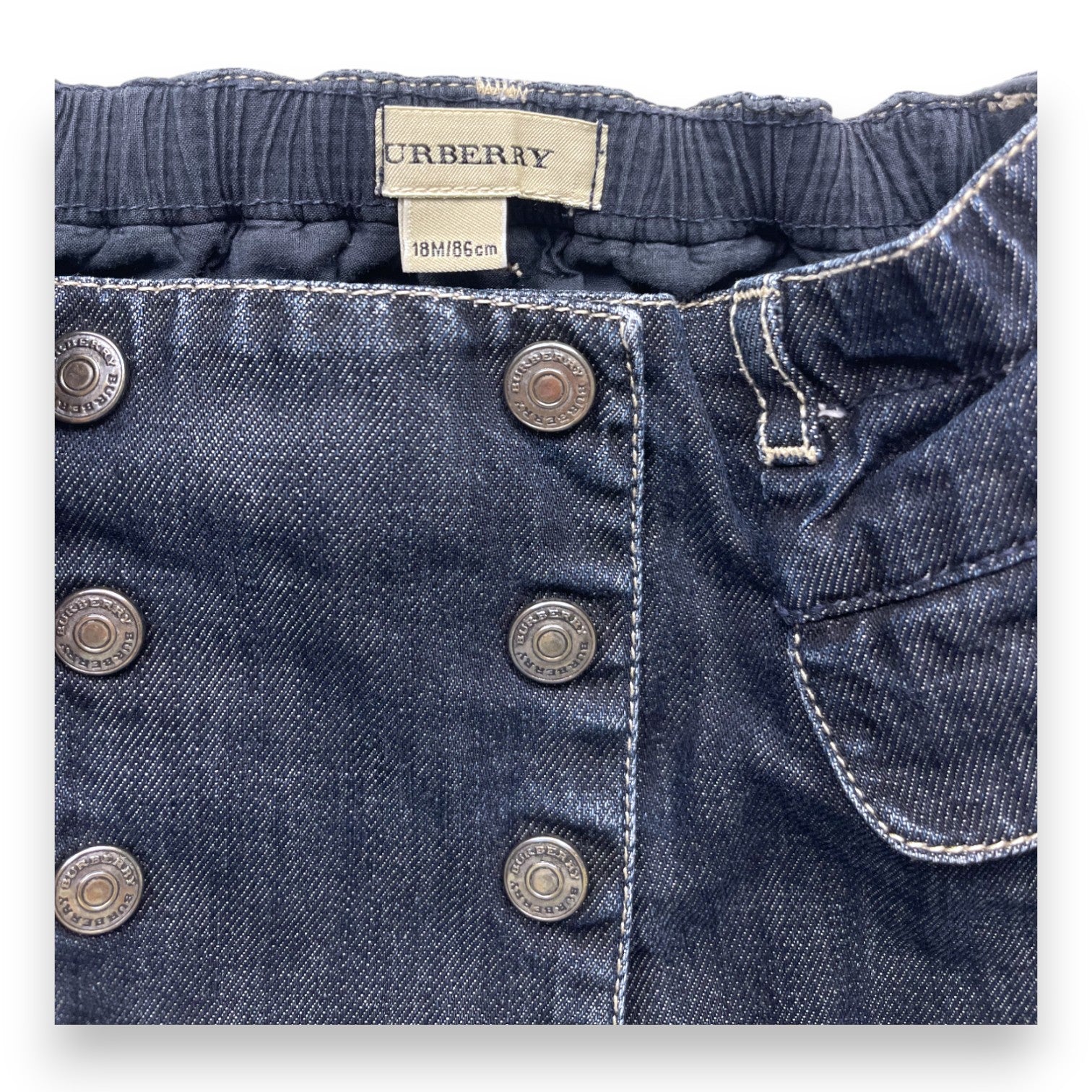 BURBERRY - Jupe en denim - 18 mois