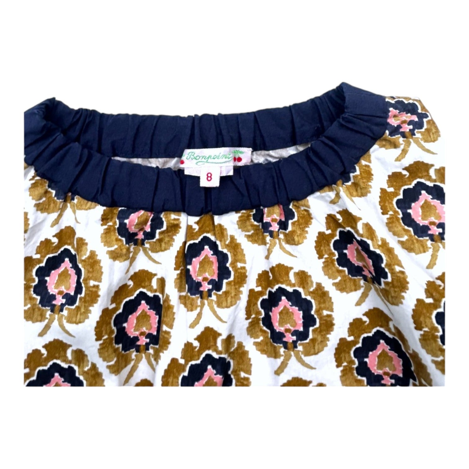 BONPOINT - Robe manches longues à motifs colorés - 8 ans