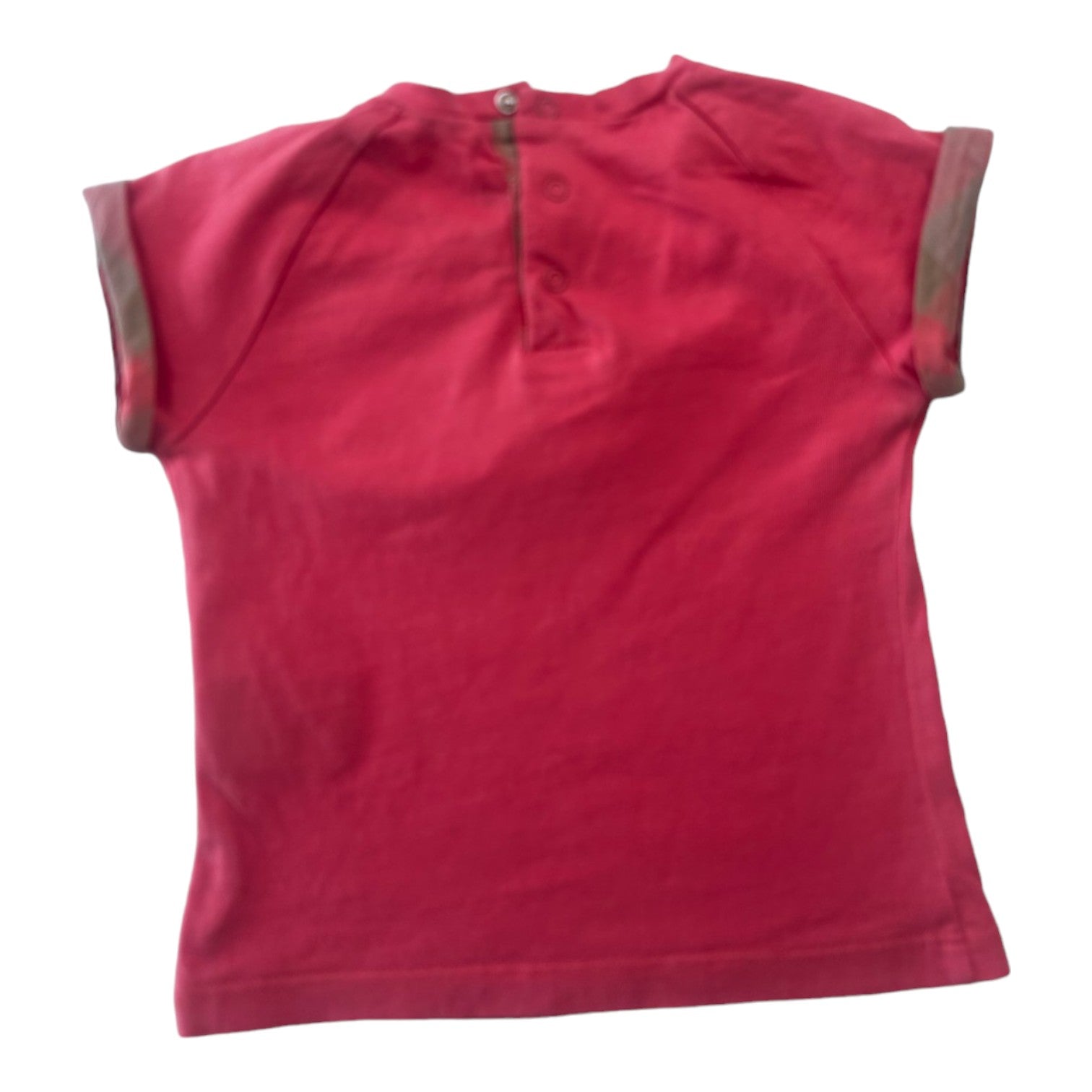 BURBERRY - T-shirt rose - 6 mois