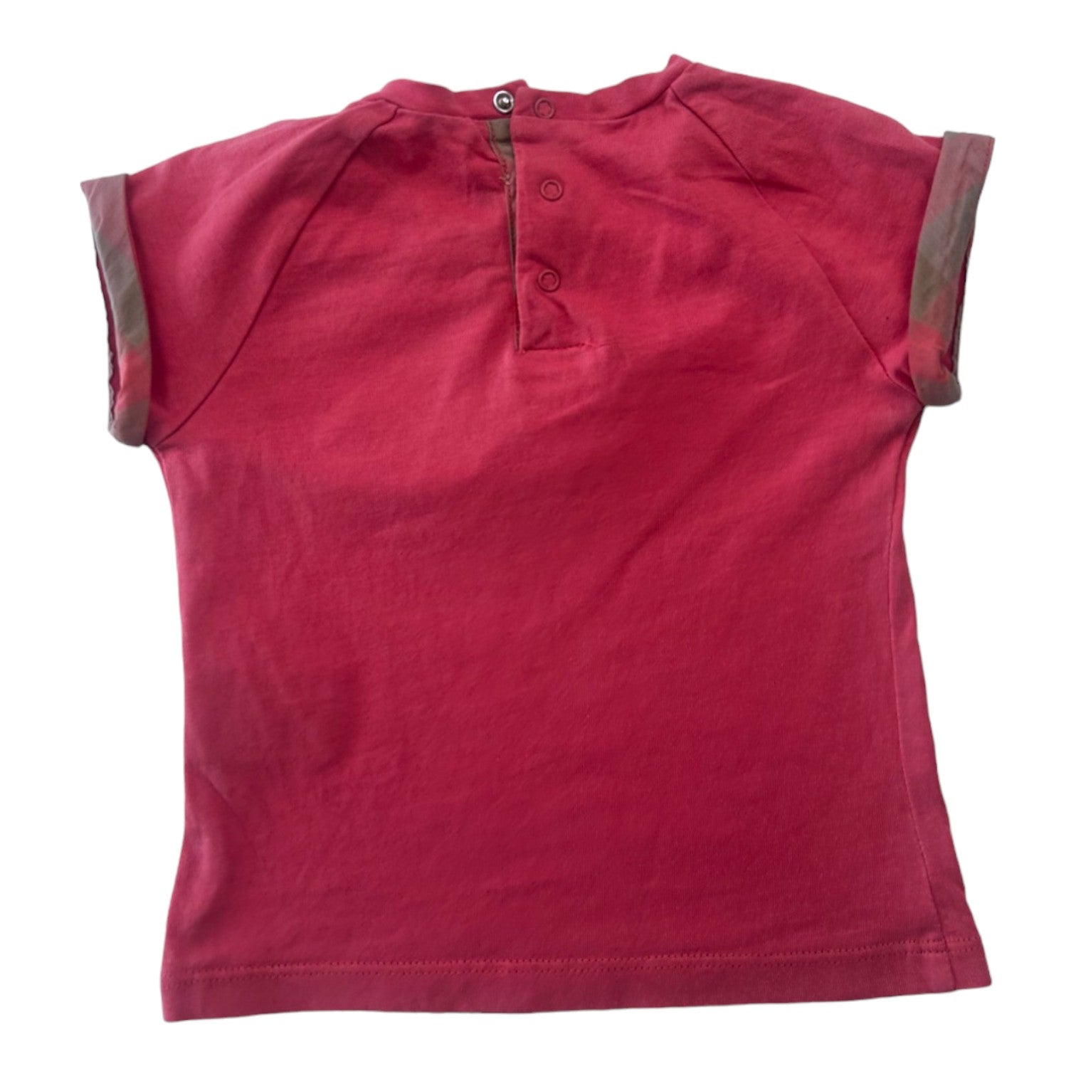 BURBERRY - T-shirt rose - 6 mois