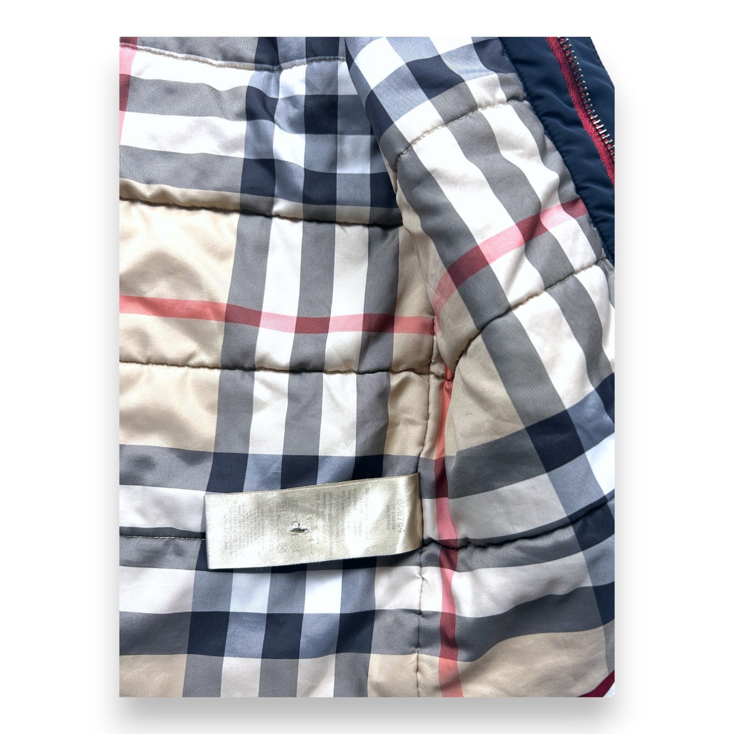 BURBERRY - Doudoune rouge - 3 ans