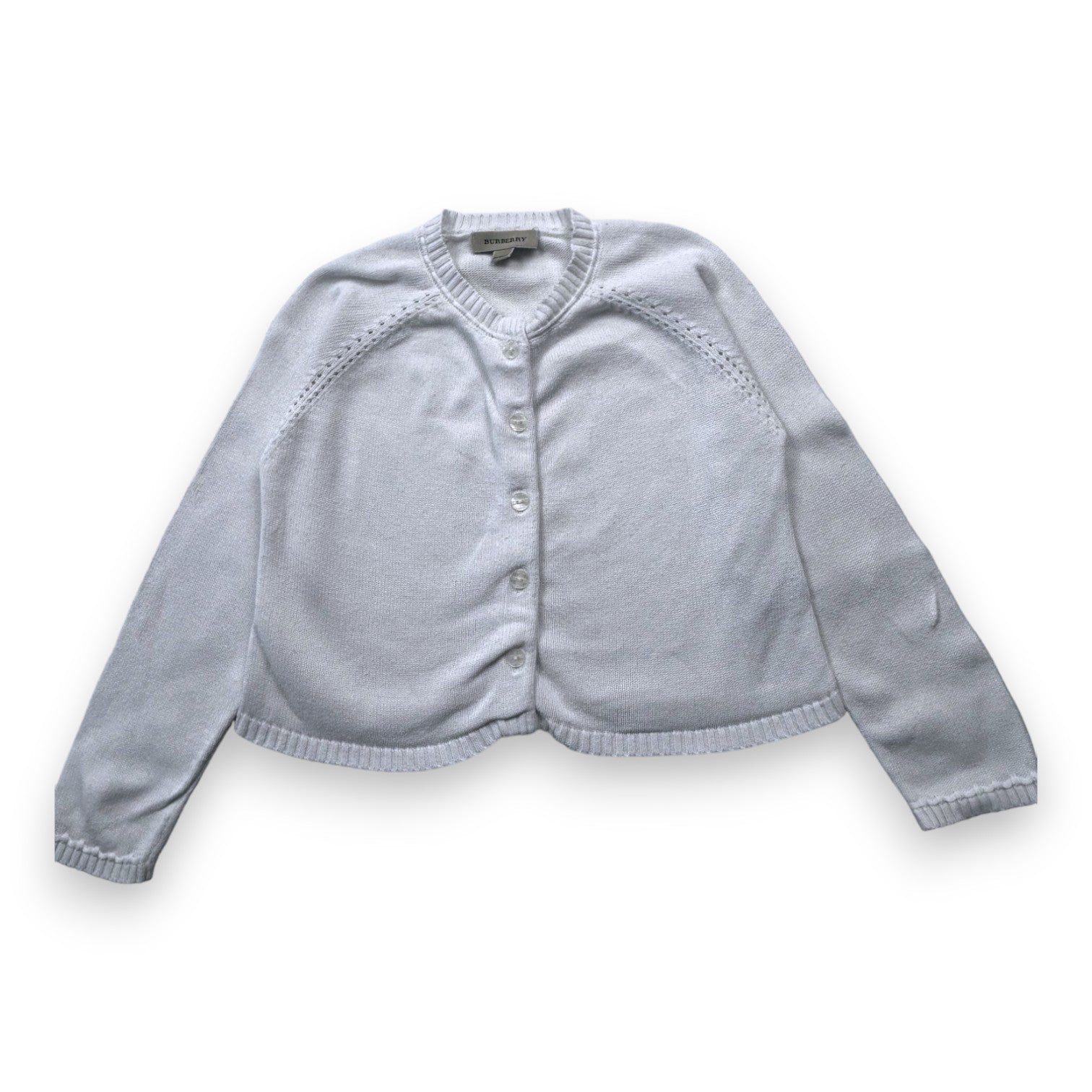 BURBERRY - Cardigan blanc - 4 ans