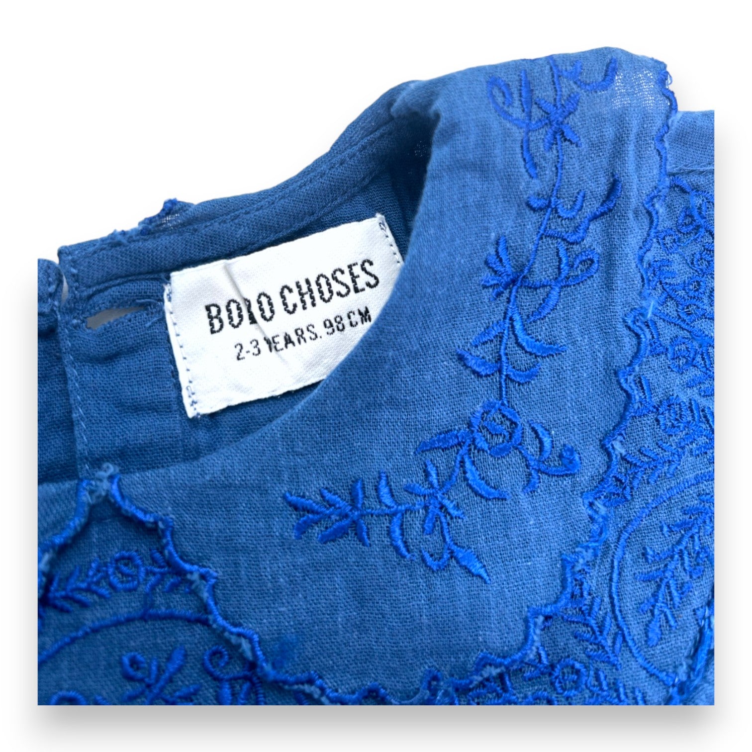 BOBO CHOSES - Blouse bleu détails sur le col - 2 ans