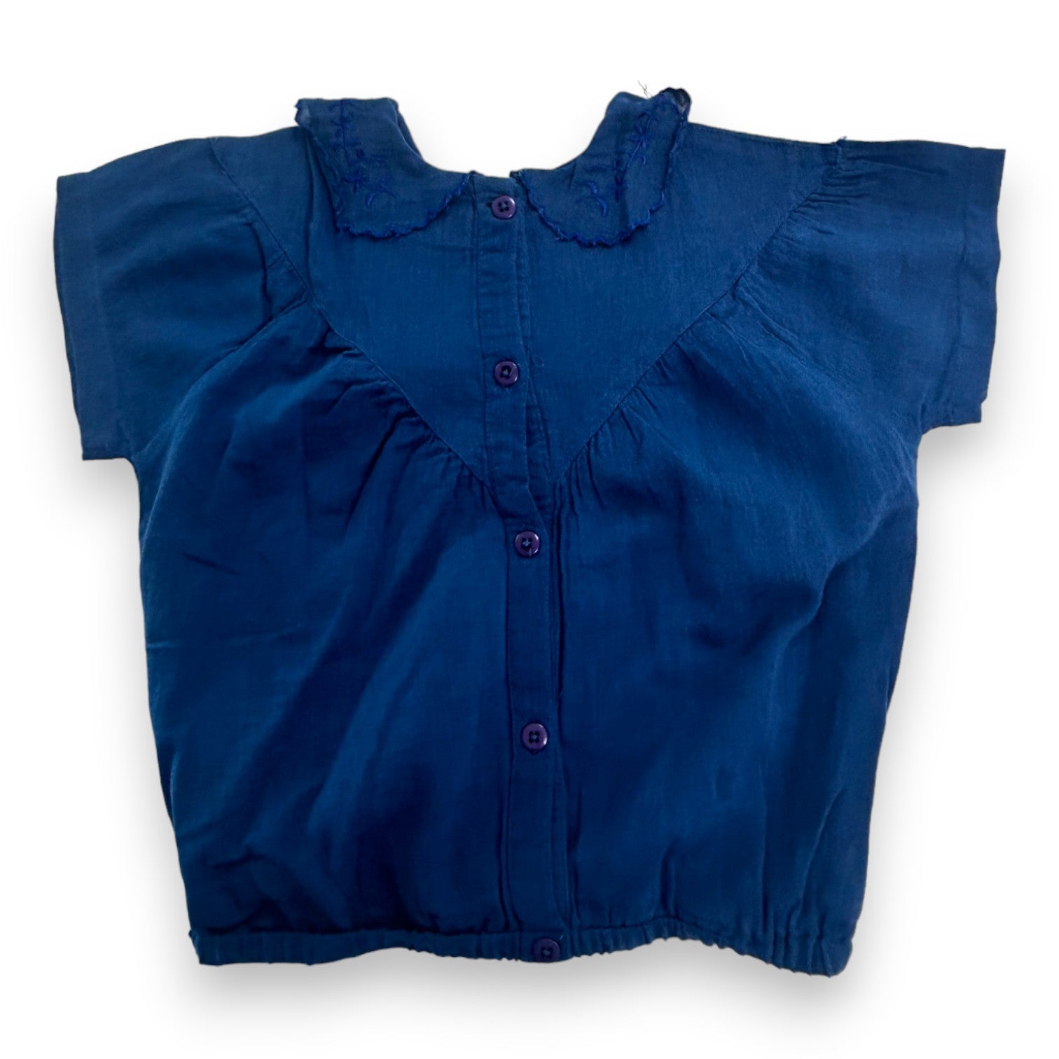 BOBO CHOSES - Blouse bleu détails sur le col - 2 ans