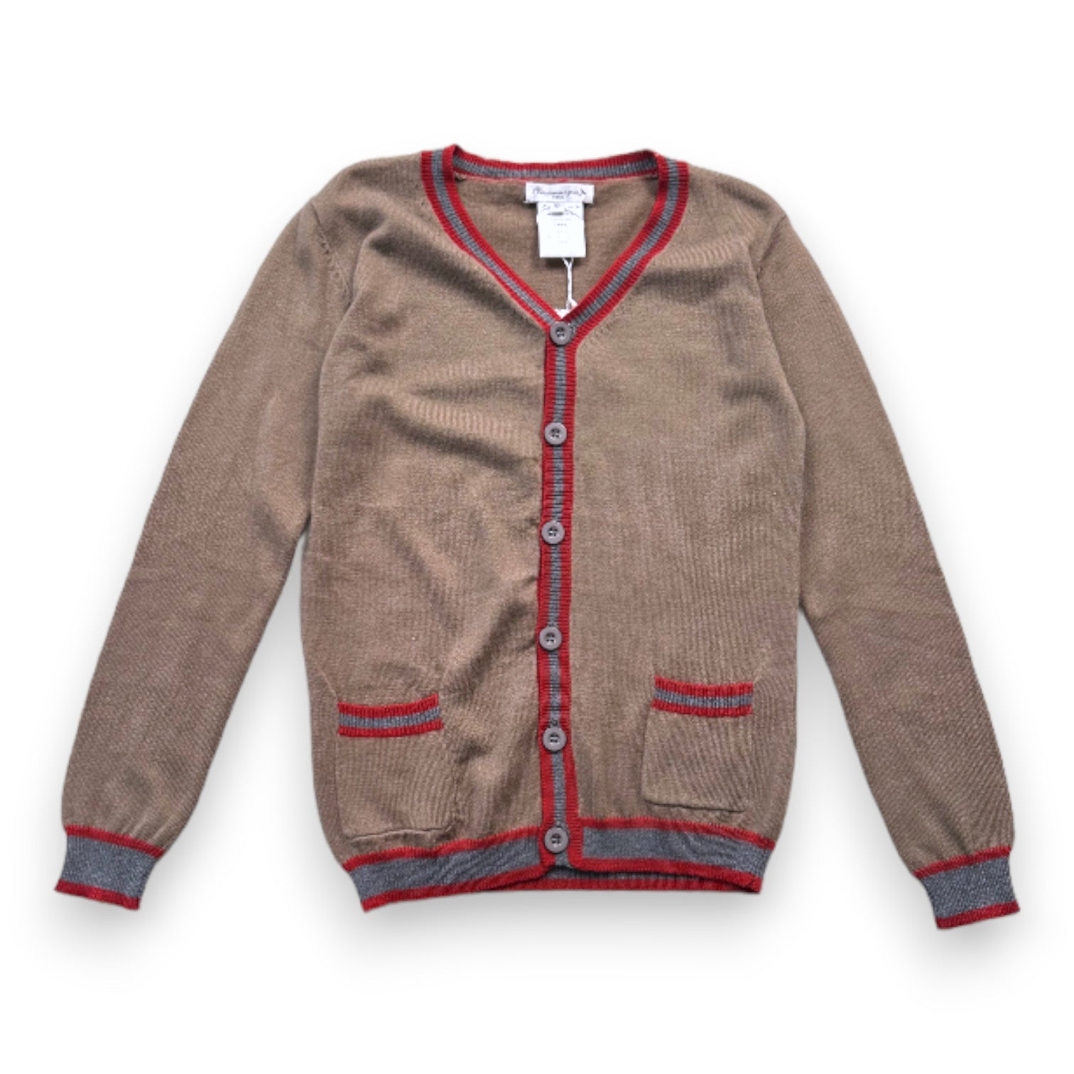 BLEUCOMMEGRIS - Cardigan beige (neuf) - 10 ans