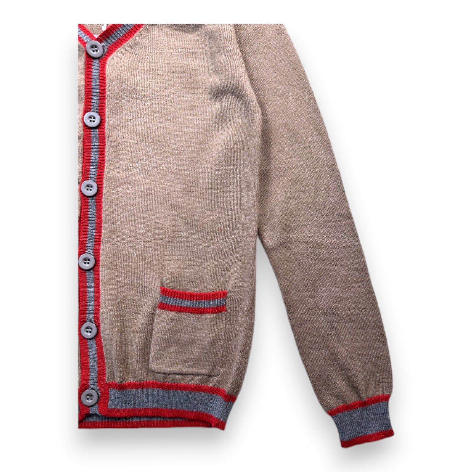 BLEUCOMMEGRIS - Cardigan beige (neuf) - 10 ans