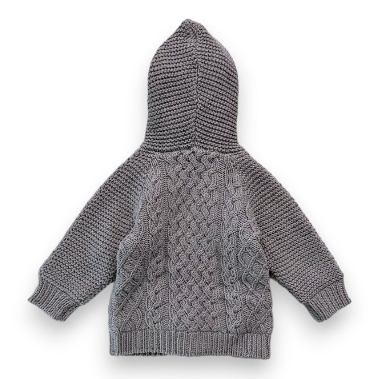 TIMBERLAND - Gilet épais gris effet tricot (Neuf) - 6 mois