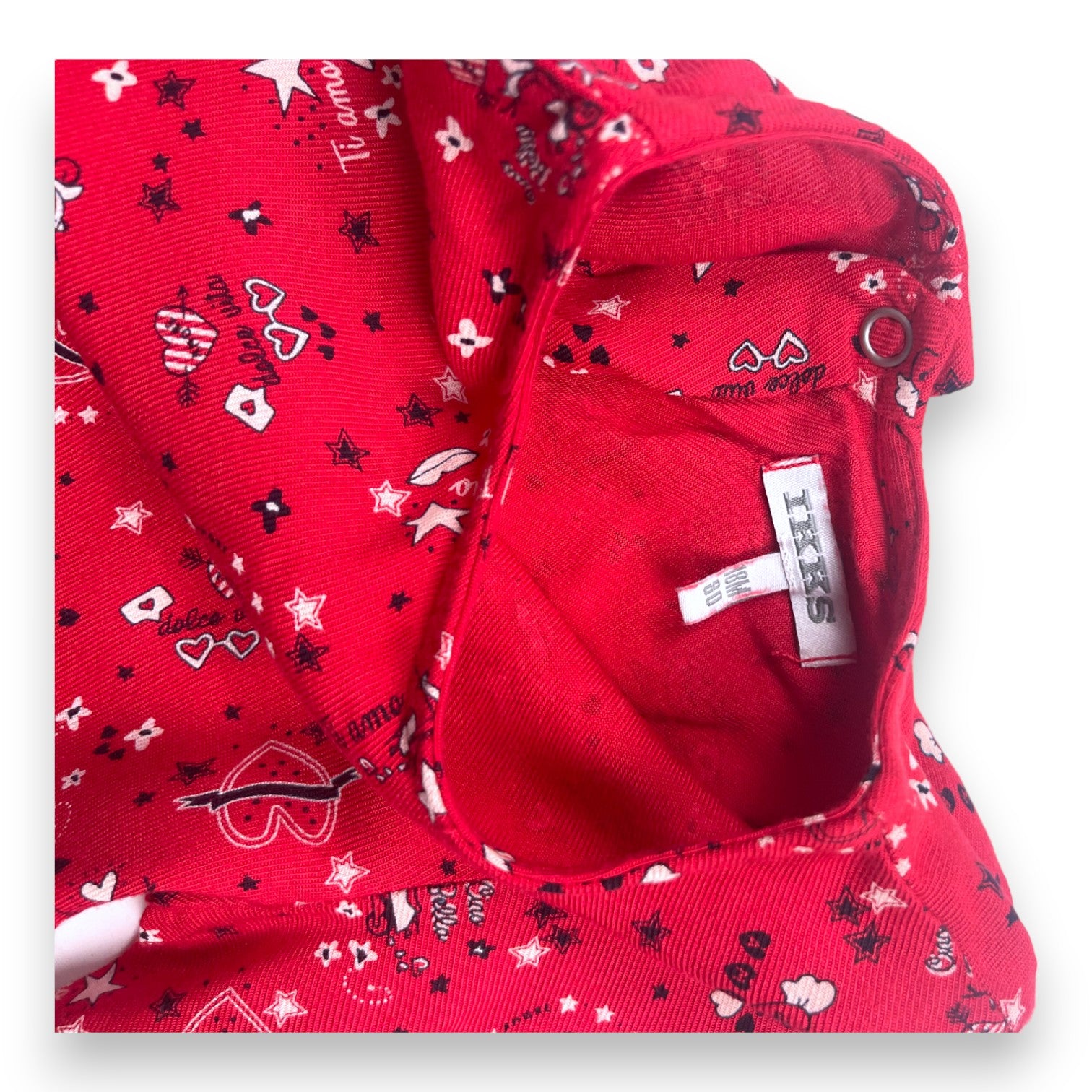 IKKS - Robe rouge à motifs - 18 mois