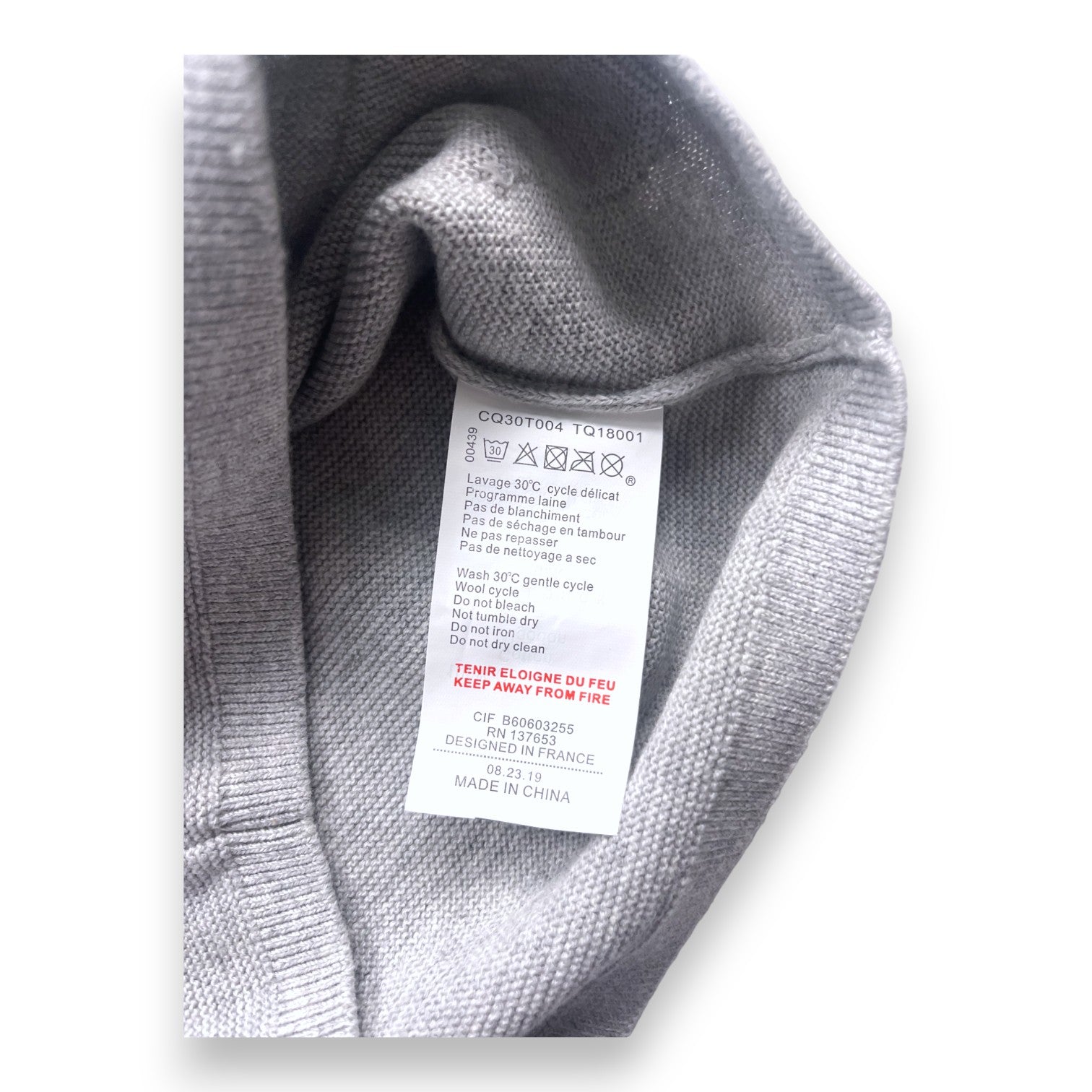 TARTINE & CHOCOLAT - Cardigan gris - 18 mois