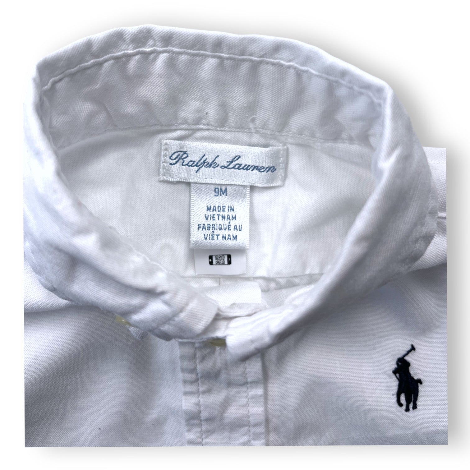 RALPH LAUREN - Chemise blanche classique - 9 mois