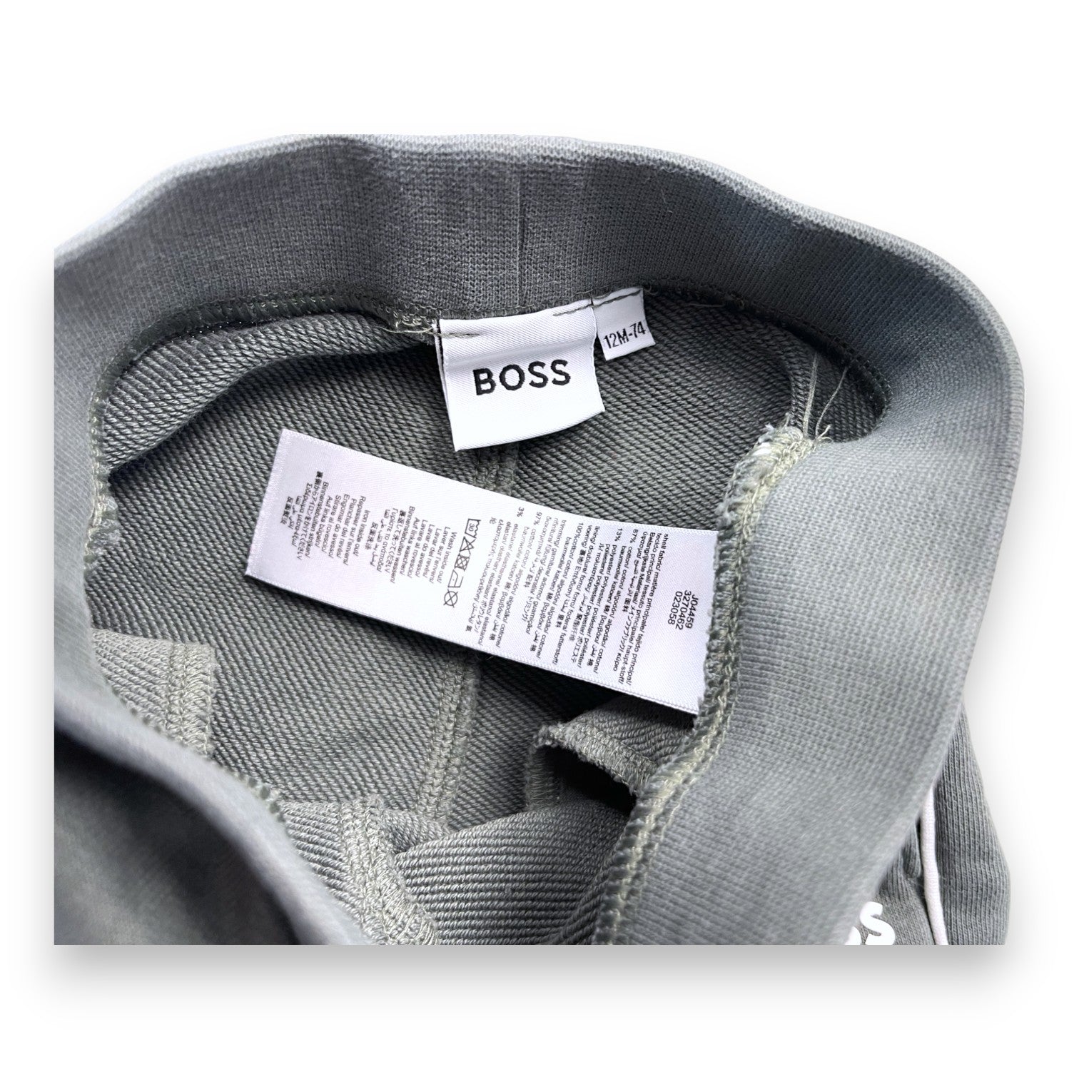 BOSS - Ensemble t shirt manches longues et survêtement kaki - 12 mois