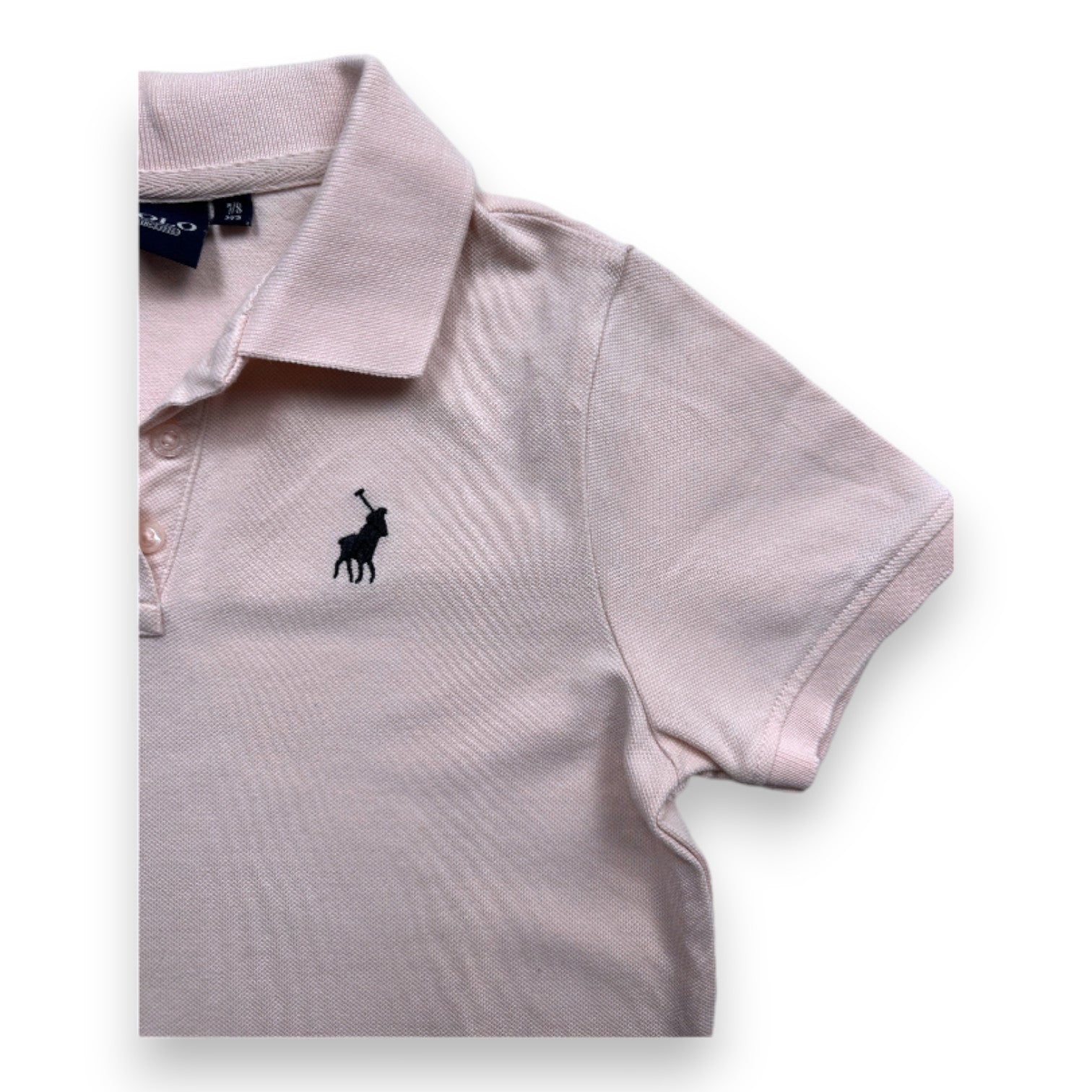 POLO - Robe polo rose à manches courtes - 7 ans