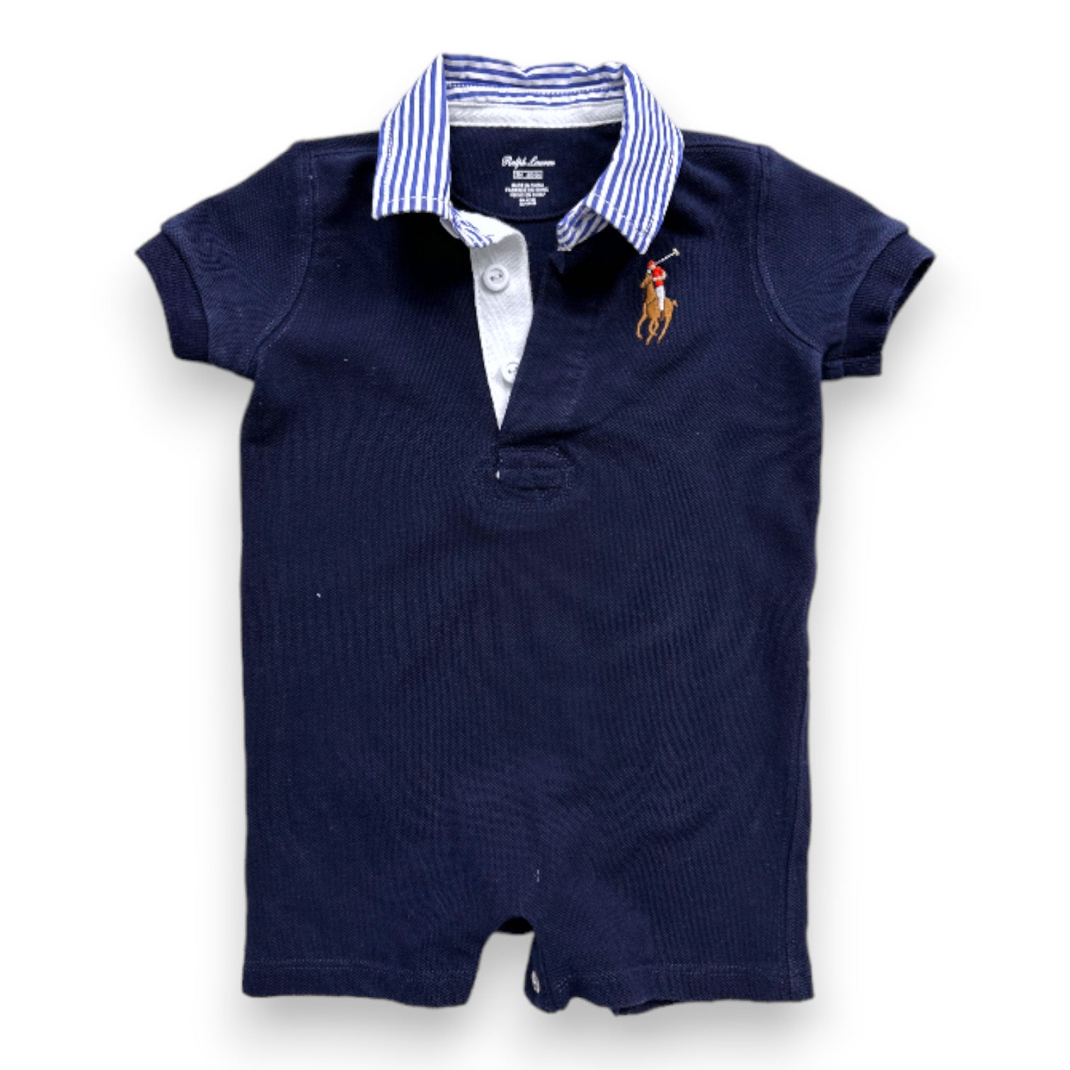 RALPH LAUREN - Combinaison bleu marine - 3 mois