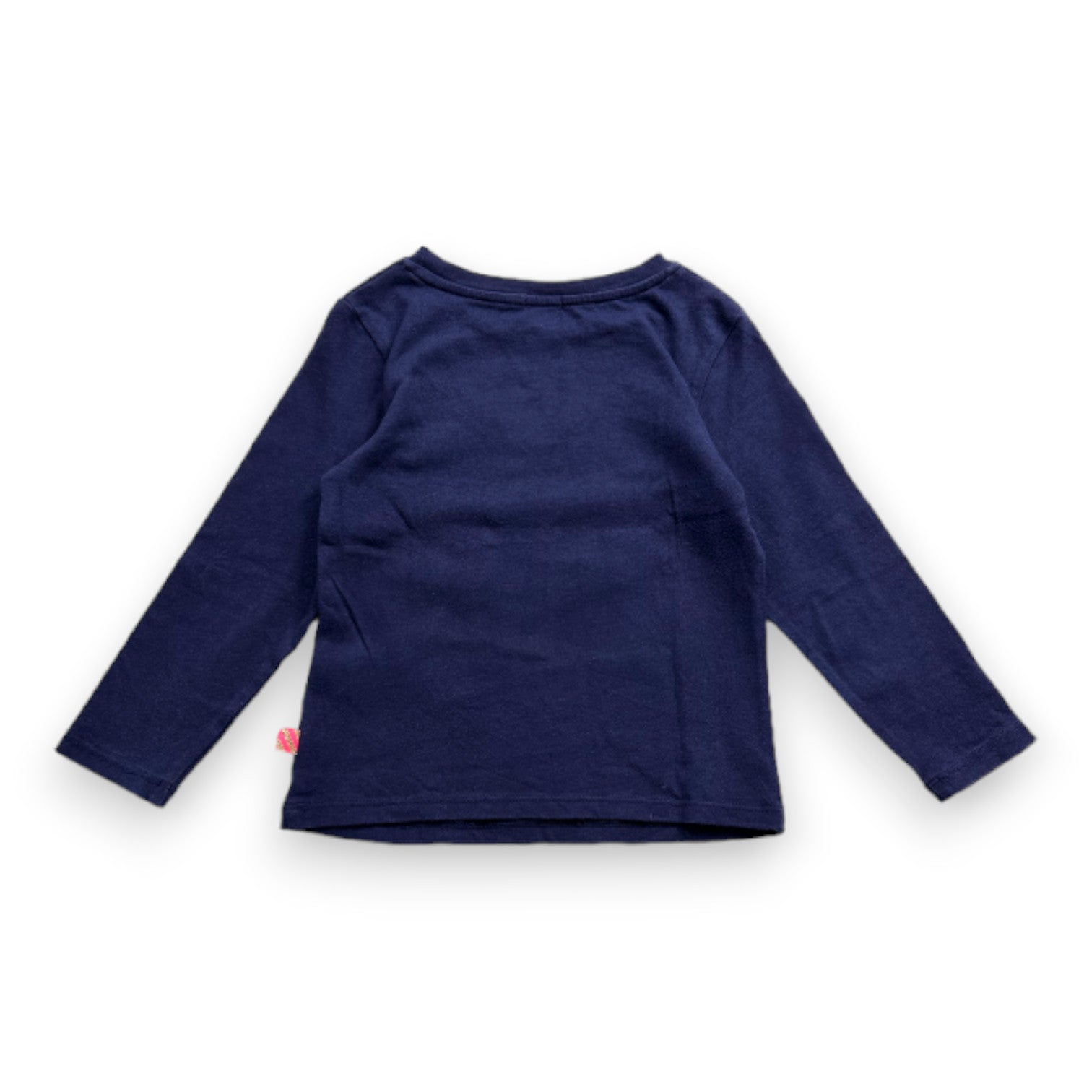 BILLIEBLUSH - T-shirt bleu marine à manches longues avec broderie chat - 4 ans