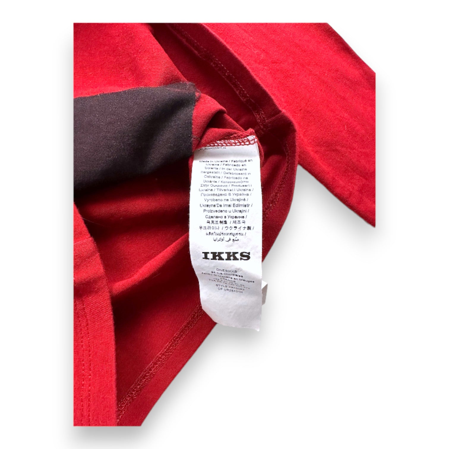 IKKS - T-shirt rouge avec imprimé à manches longues - 4 ans