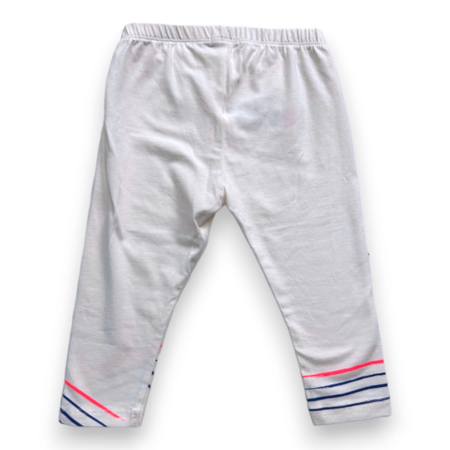 BILLIE BLUSH - Legging blanc avec rayures - 2 ans