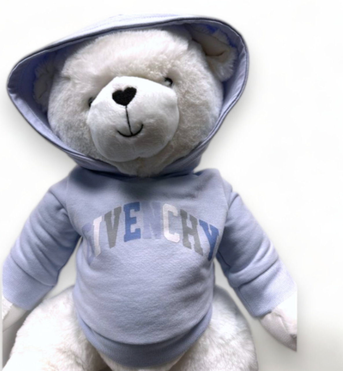 GIVENCHY - Peluche ours avec sweat bleu  - Taille unique