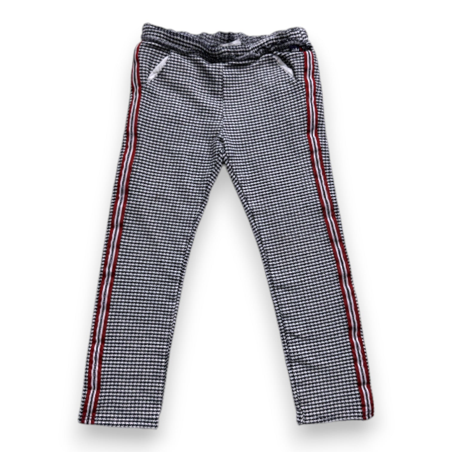 IKKS - Pantalon bleu et blanc avec détails rouges - 4 ans