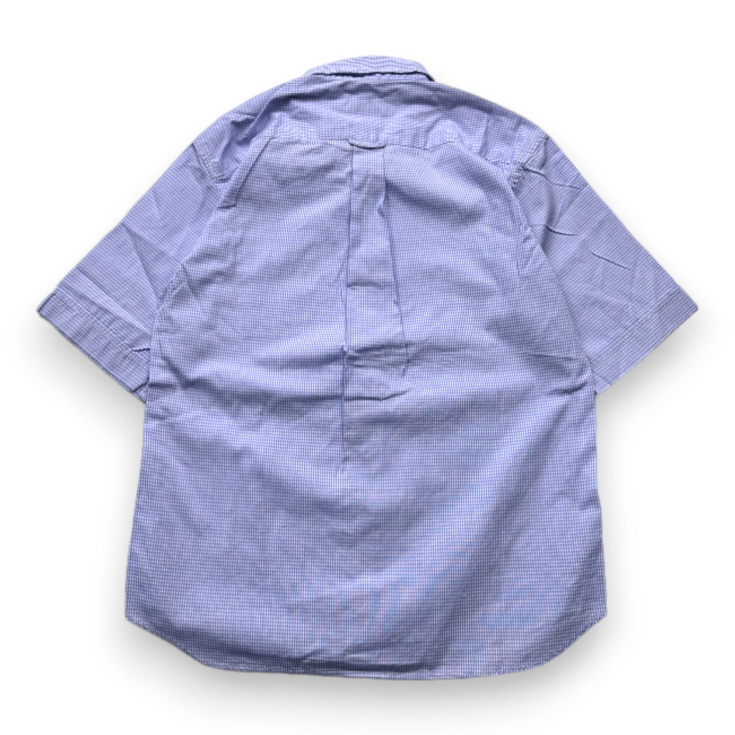 BONPOINT - Chemise à manches courtes bleue à carreaux - 10 ans
