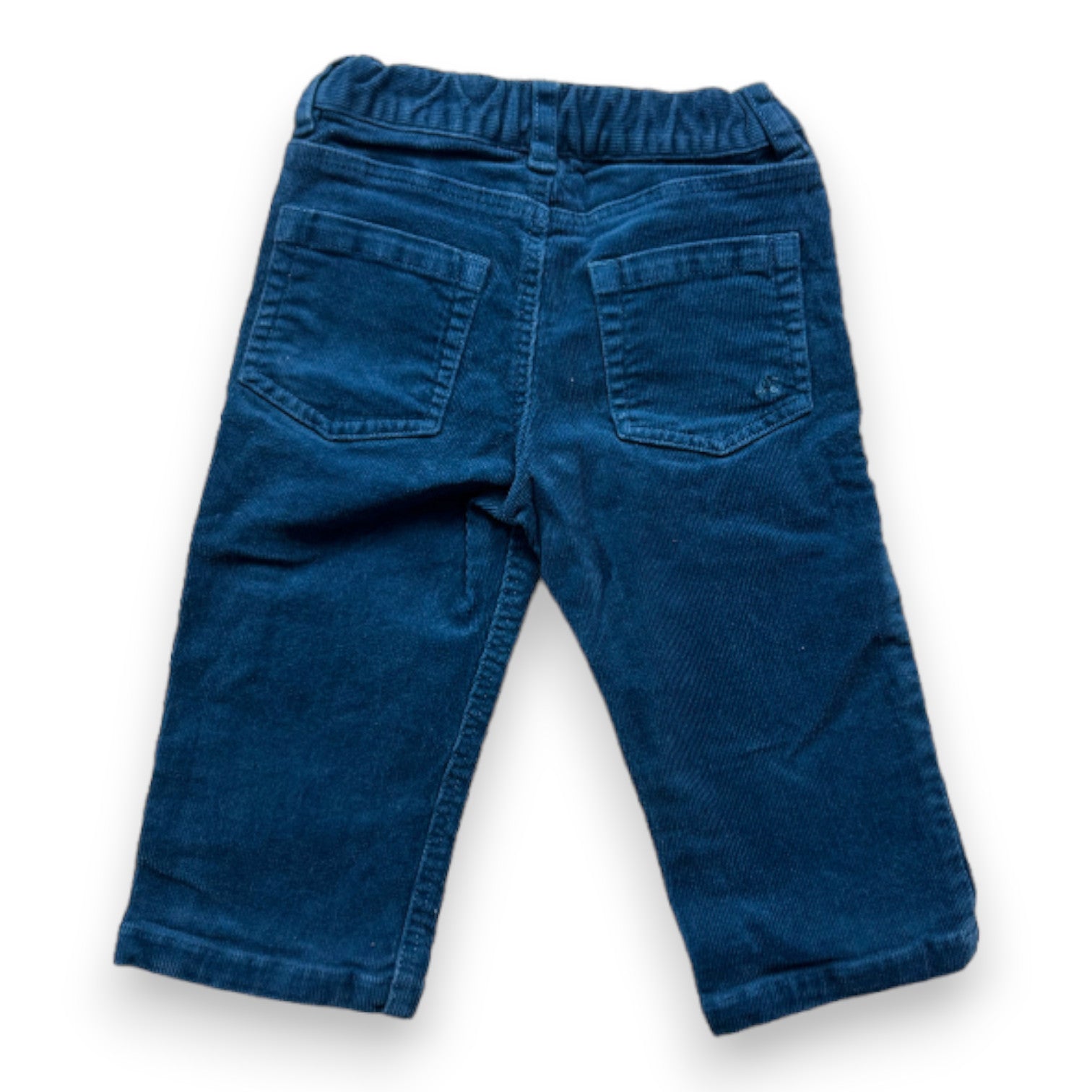BONPOINT - Pantalon bleu effet velours - 6 mois